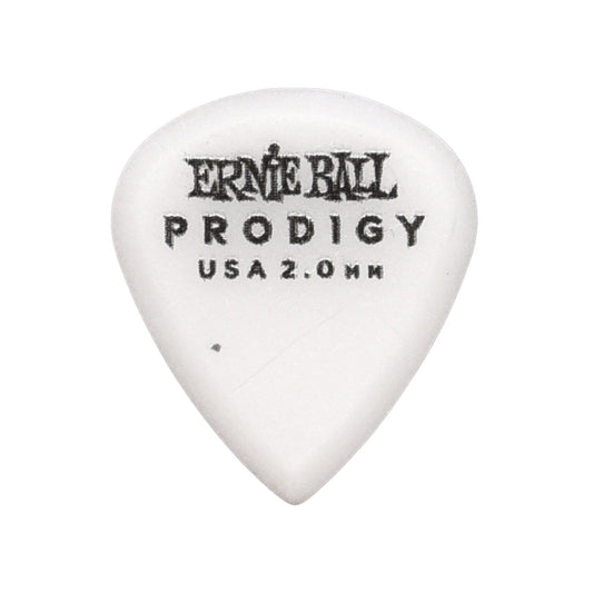Ernie Ball Prodigy White 3s Mini 2.0 mm Picks 4 Pack (24) Bundle Accessories / Picks