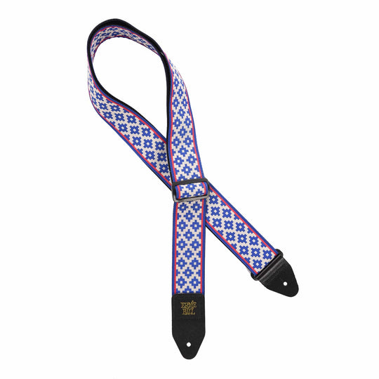 Ernie Ball Blue Crux Jacquard Strap Accessories / Straps