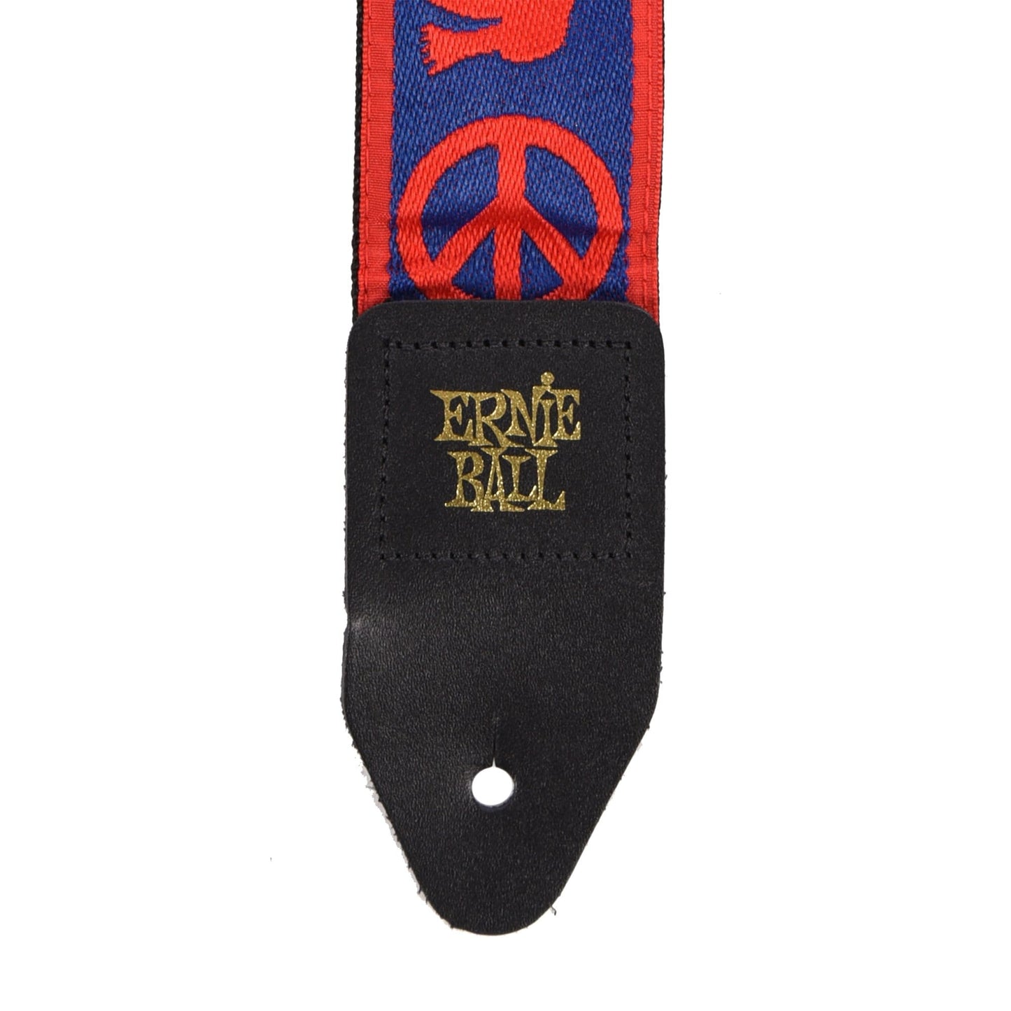 Ernie Ball Peace Love Dove Red & Blue Jacquard Strap Accessories / Straps