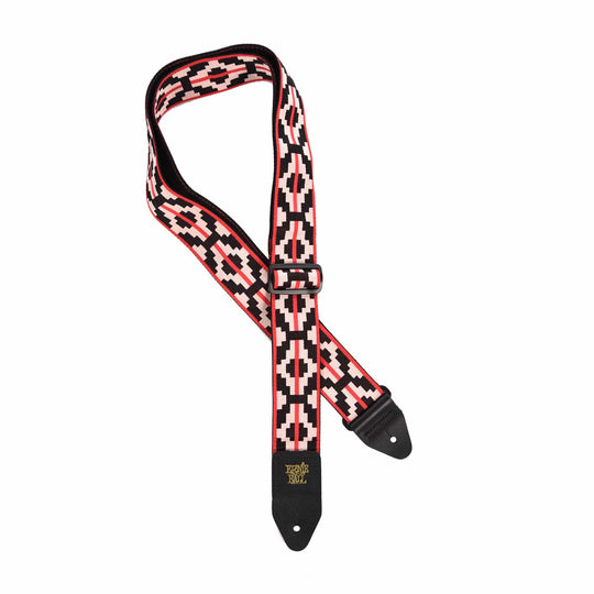 Ernie Ball Ristra Red Jacquard Strap Accessories / Straps