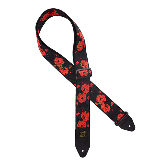 Ernie Ball Tango Rose Jacquard Strap Accessories / Straps