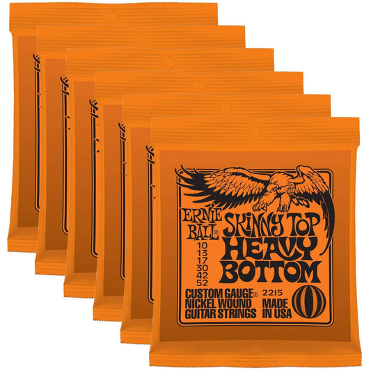 Ernie Ball 2215 Skinny Top Hvy Bot 10-52 (6 Pack Bundle) Accessories / Strings / Guitar Strings