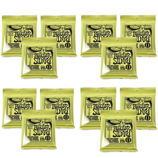 Ernie Ball 2221 Regular Slinky 10-46 (12 Pack Bundle) Accessories / Strings / Guitar Strings