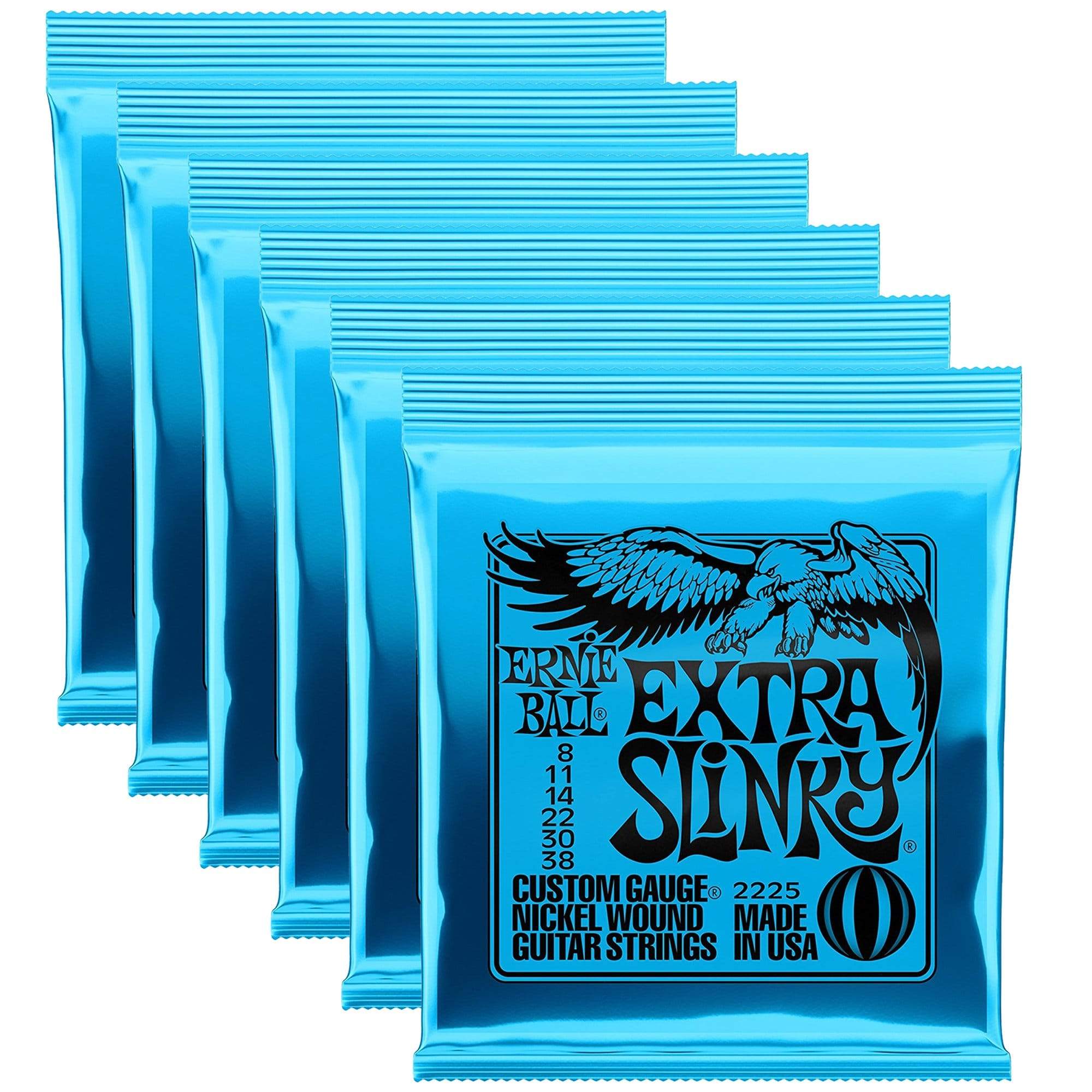 Ernie Ball 2225 Extra Slinky 838 (6 Pack Bundle) Chicago Music Exchange