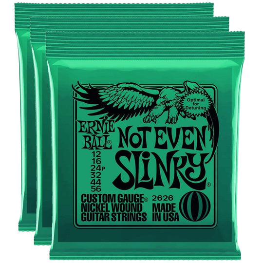 Ernie Ball 2626 Not Even Slinky 12-56 (3 Pack Bundle) Accessories / Strings / Guitar Strings