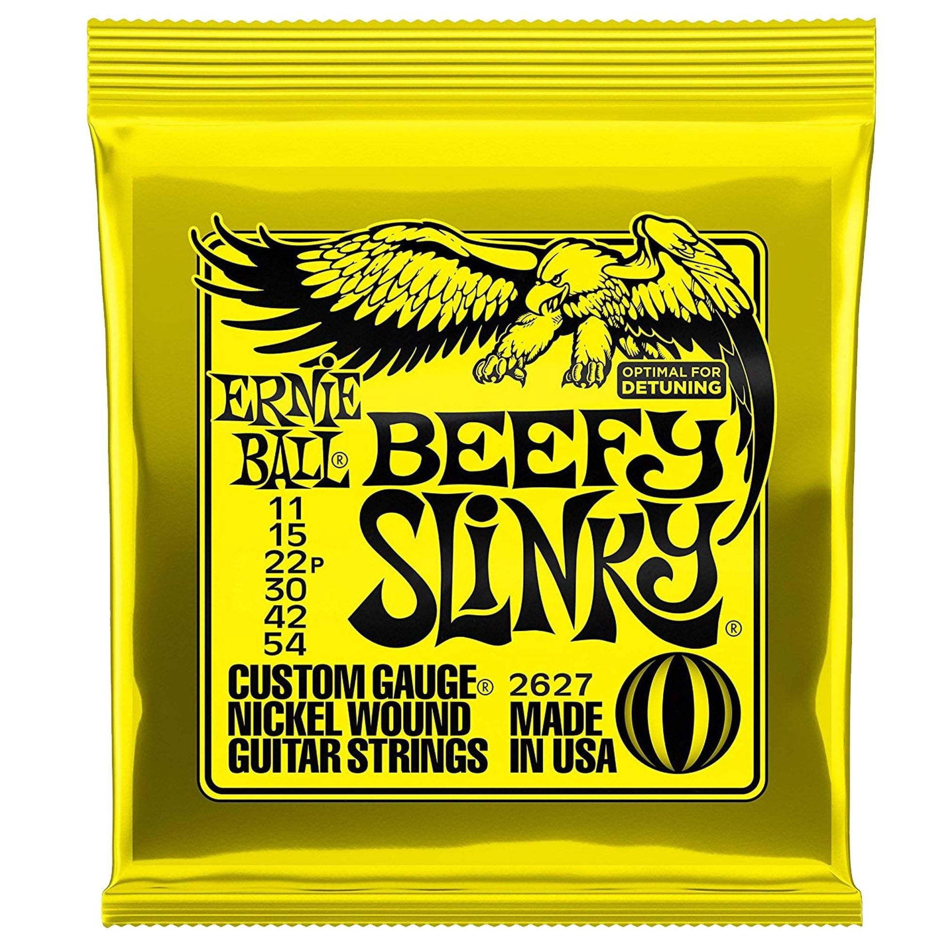 Ernie Ball 2627 Beefy Slinky 11-54 (12 Pack Bundle) Accessories / Strings / Guitar Strings