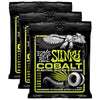 Ernie Ball 2721 Cobalt Regular Slinky 10-46 (3 Pack Bundle) Accessories / Strings / Guitar Strings