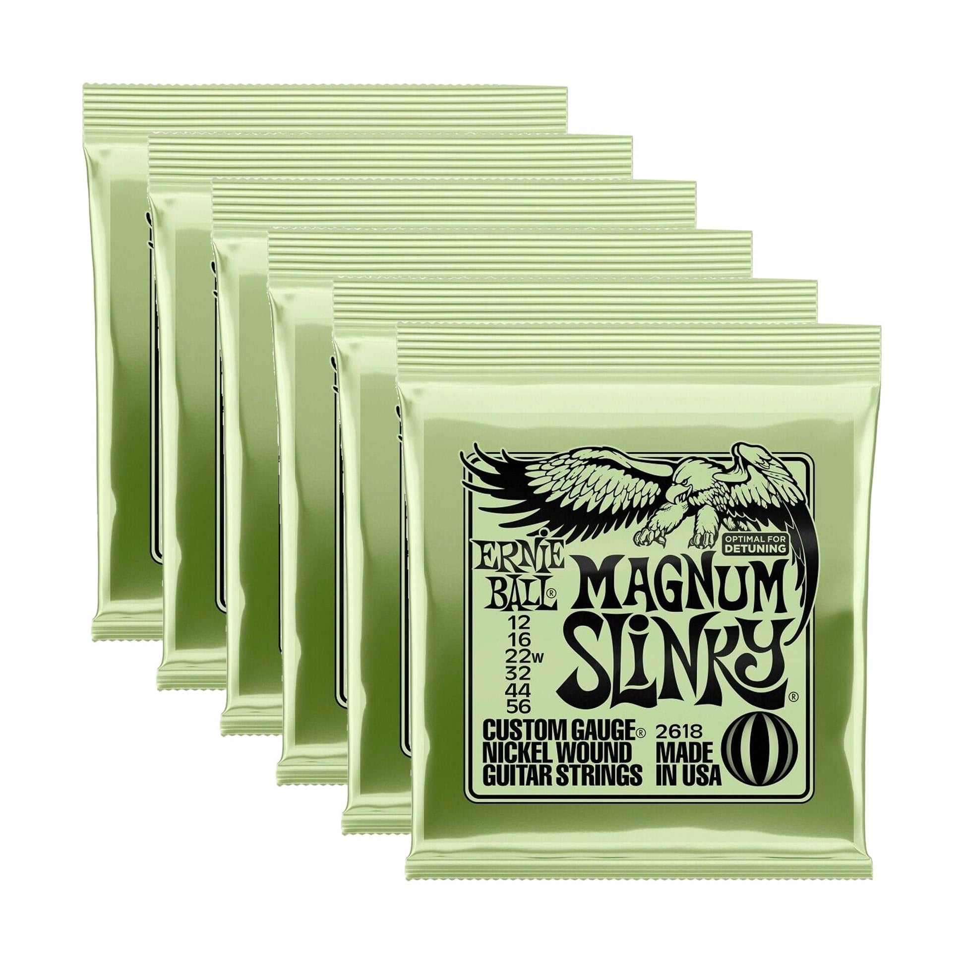 Ernie Ball Magnum Slinky 12-56 6 Pack Bundle Accessories / Strings / Guitar Strings