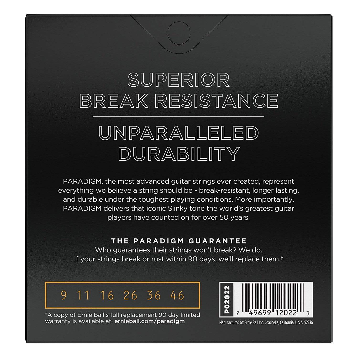 Ernie Ball Paradigm Hybrid Slinky Electric Guitar Strings 9-46 Accessories / Strings / Guitar Strings
