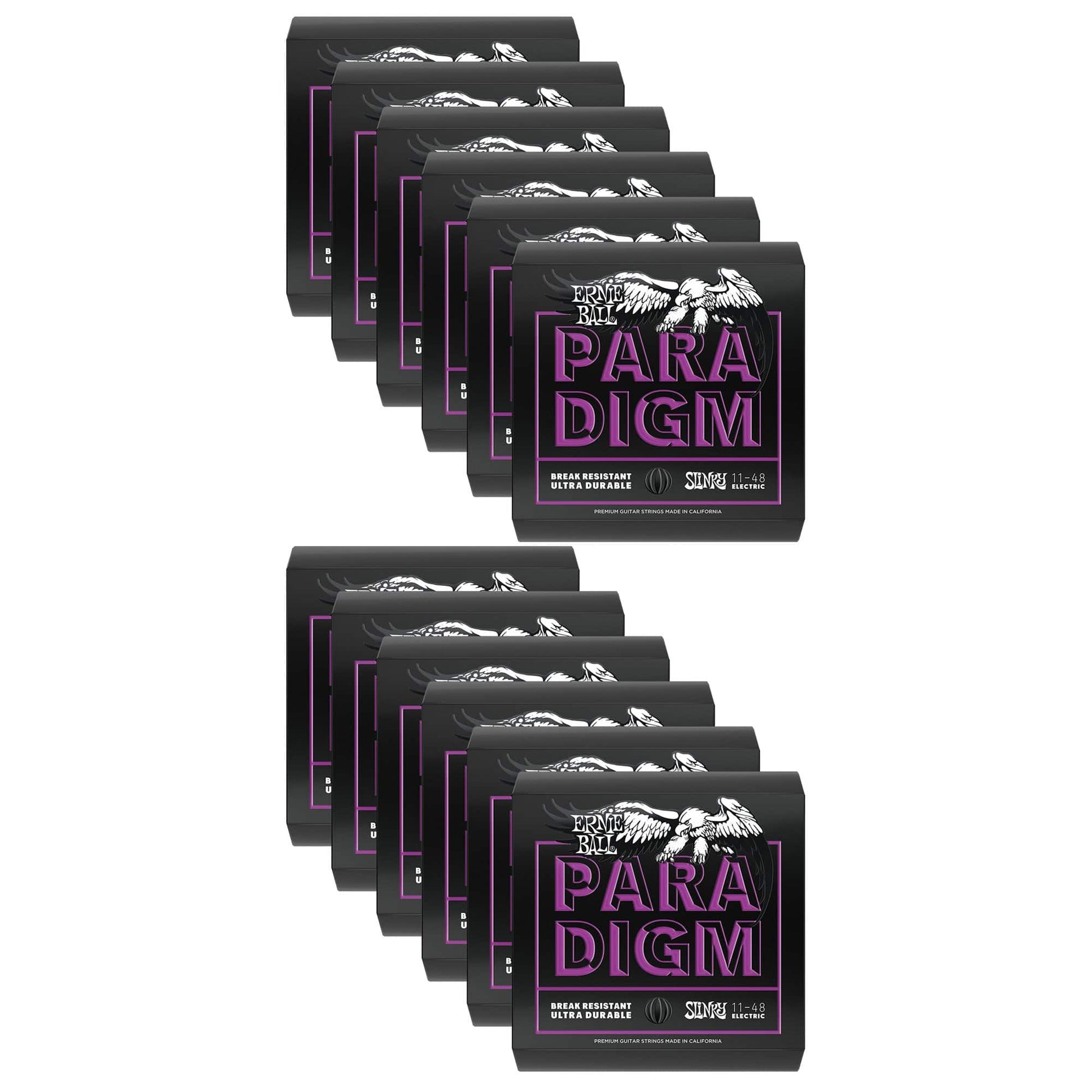 Ernie Ball Paradigm Power Slinky Electric Guitar Strings 11-48 (12 Pack Bundle) Accessories / Strings / Guitar Strings