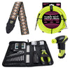 Ernie Ball 4114 Musician's Tool Kit, Power Peg, Jacquard Strap and Braided Cable Bundle #6 Accessories / Tools