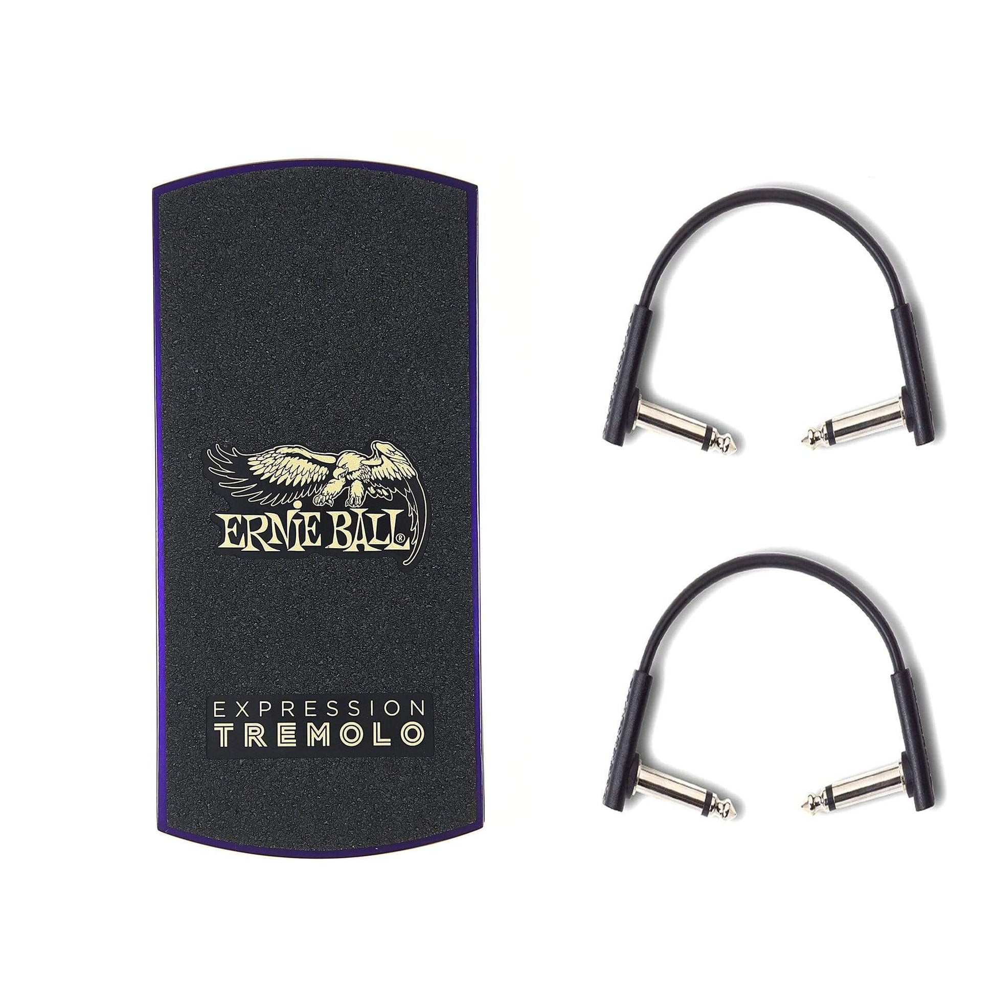 ernie ball tremolo pedal Ernie Ball Expression Tremolo Pedal w/RockBoard Flat Patch Cables Bund – Chicago Music Exchange