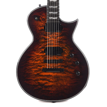 ESP E-II EC QM Tiger Eye Sunburst Electric Guitars / Solid Body