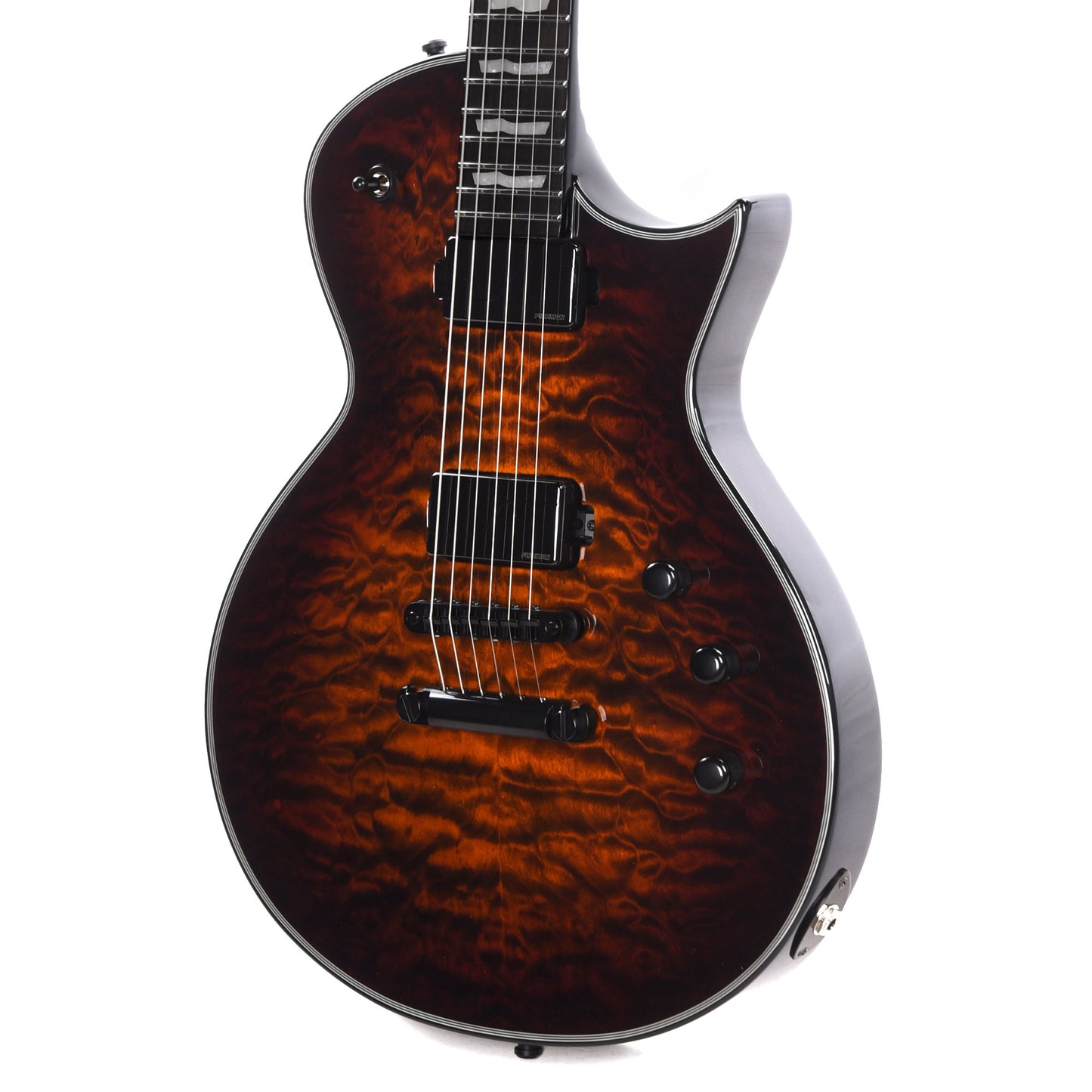 ESP E-II EC QM Tiger Eye Sunburst Electric Guitars / Solid Body