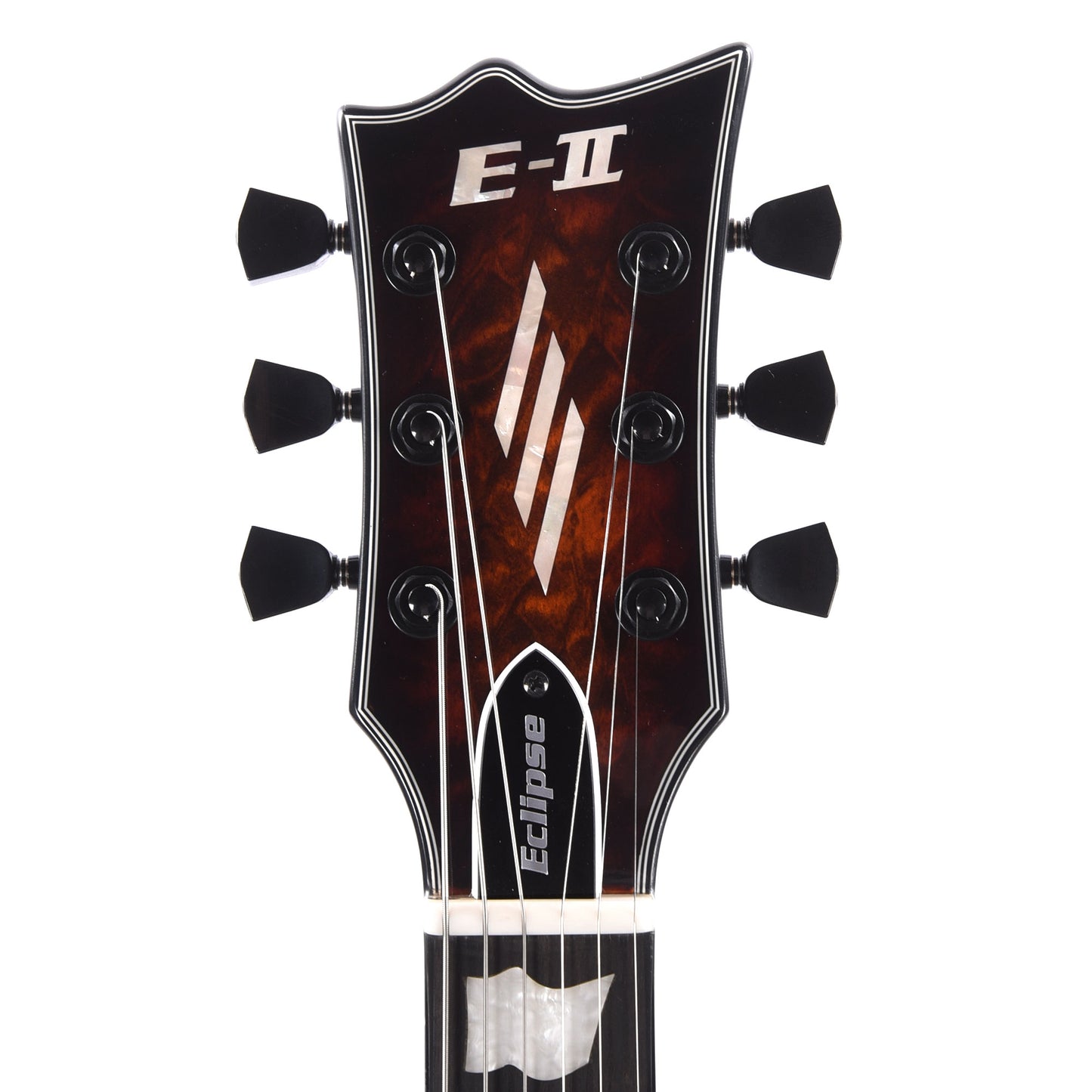 ESP E-II EC QM Tiger Eye Sunburst Electric Guitars / Solid Body