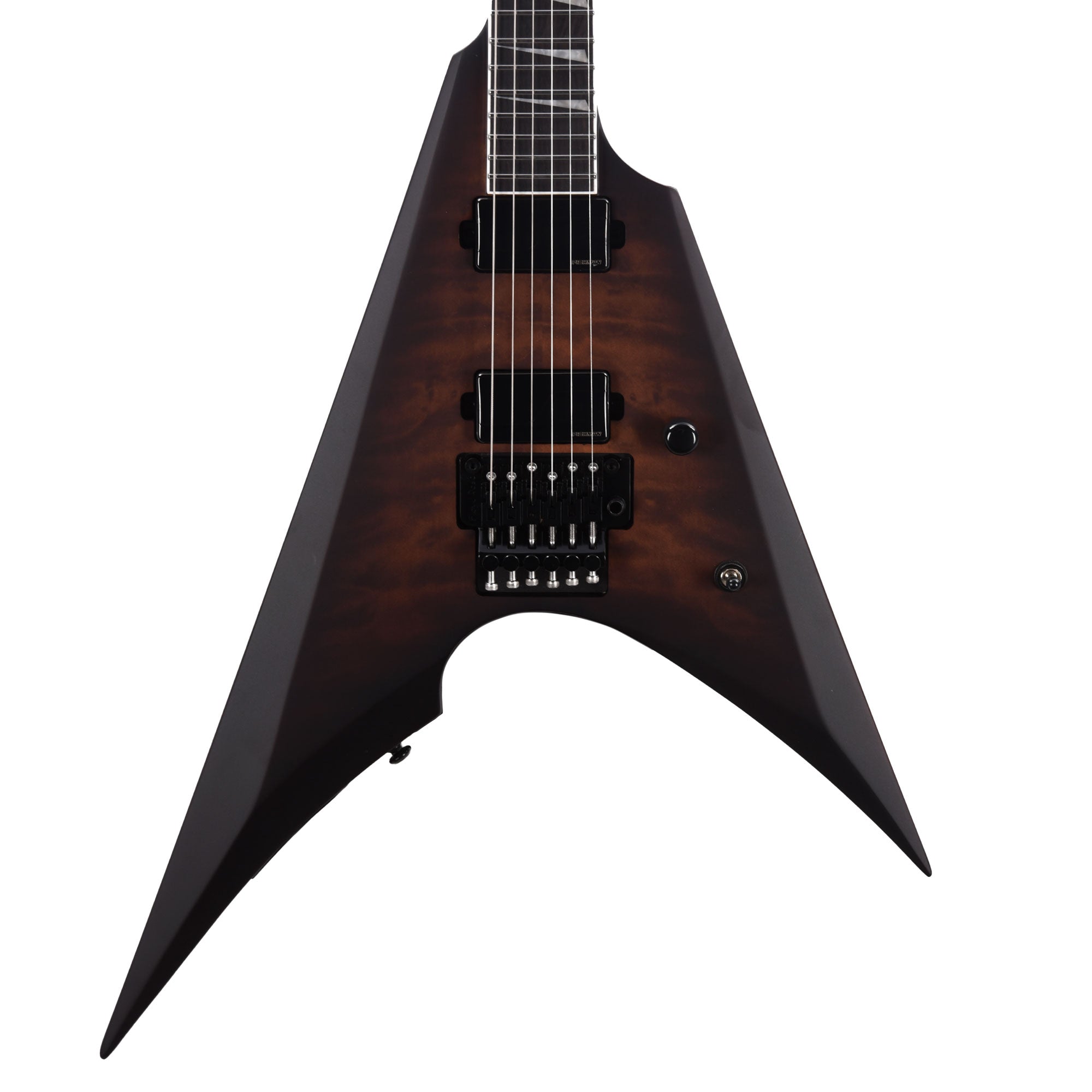 ESP LTD ARROW-1000 Dark Brown Sunburst Satin w/ Quilted Maple Top Electric Guitars / Solid Body