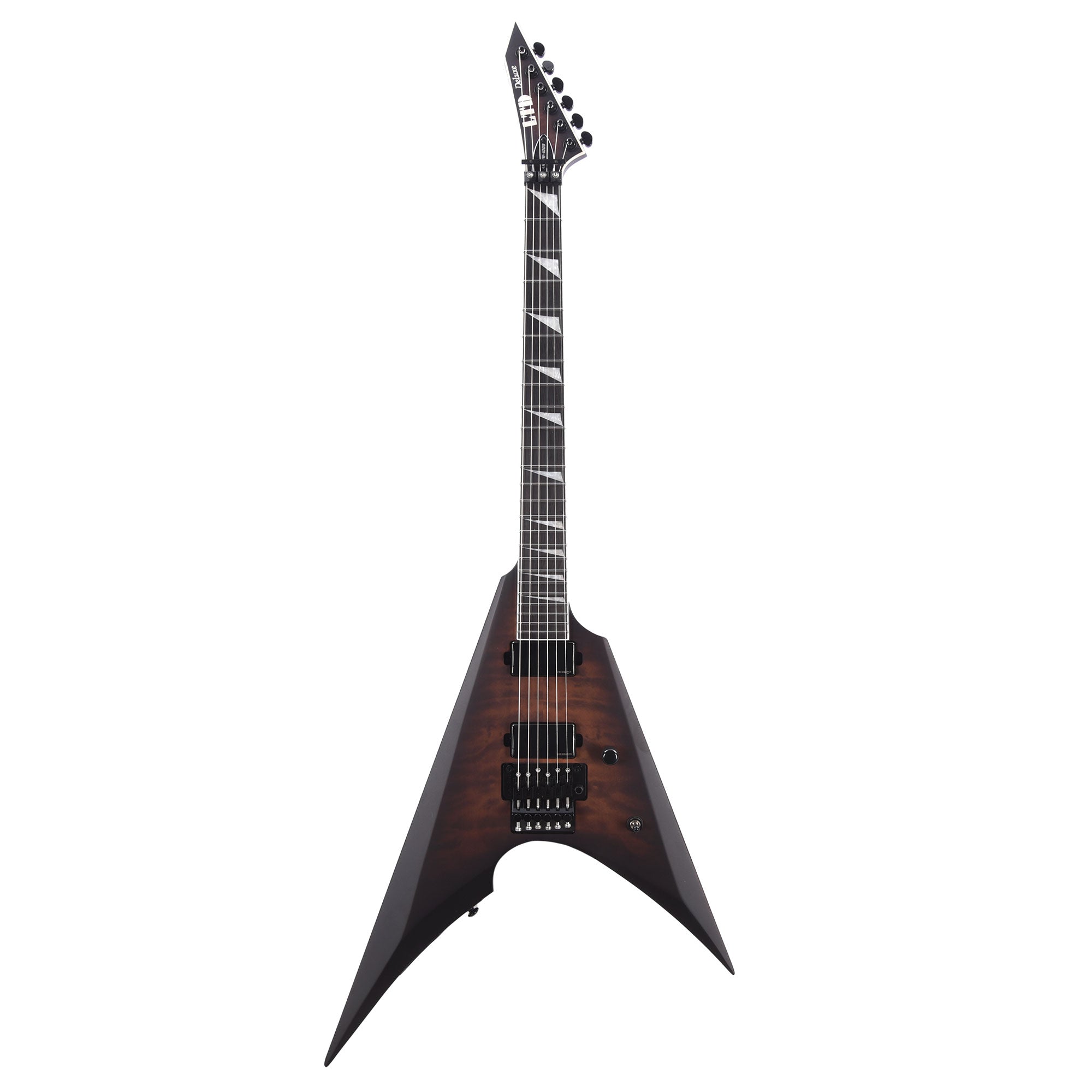 ESP LTD ARROW-1000 Dark Brown Sunburst Satin w/ Quilted Maple Top Electric Guitars / Solid Body