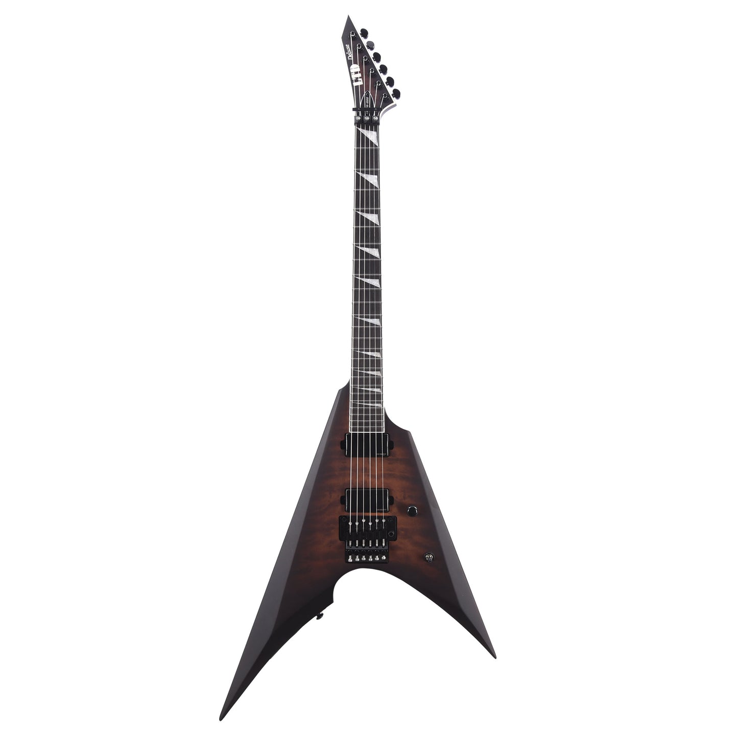 ESP LTD ARROW-1000 Dark Brown Sunburst Satin w/ Quilted Maple Top Electric Guitars / Solid Body