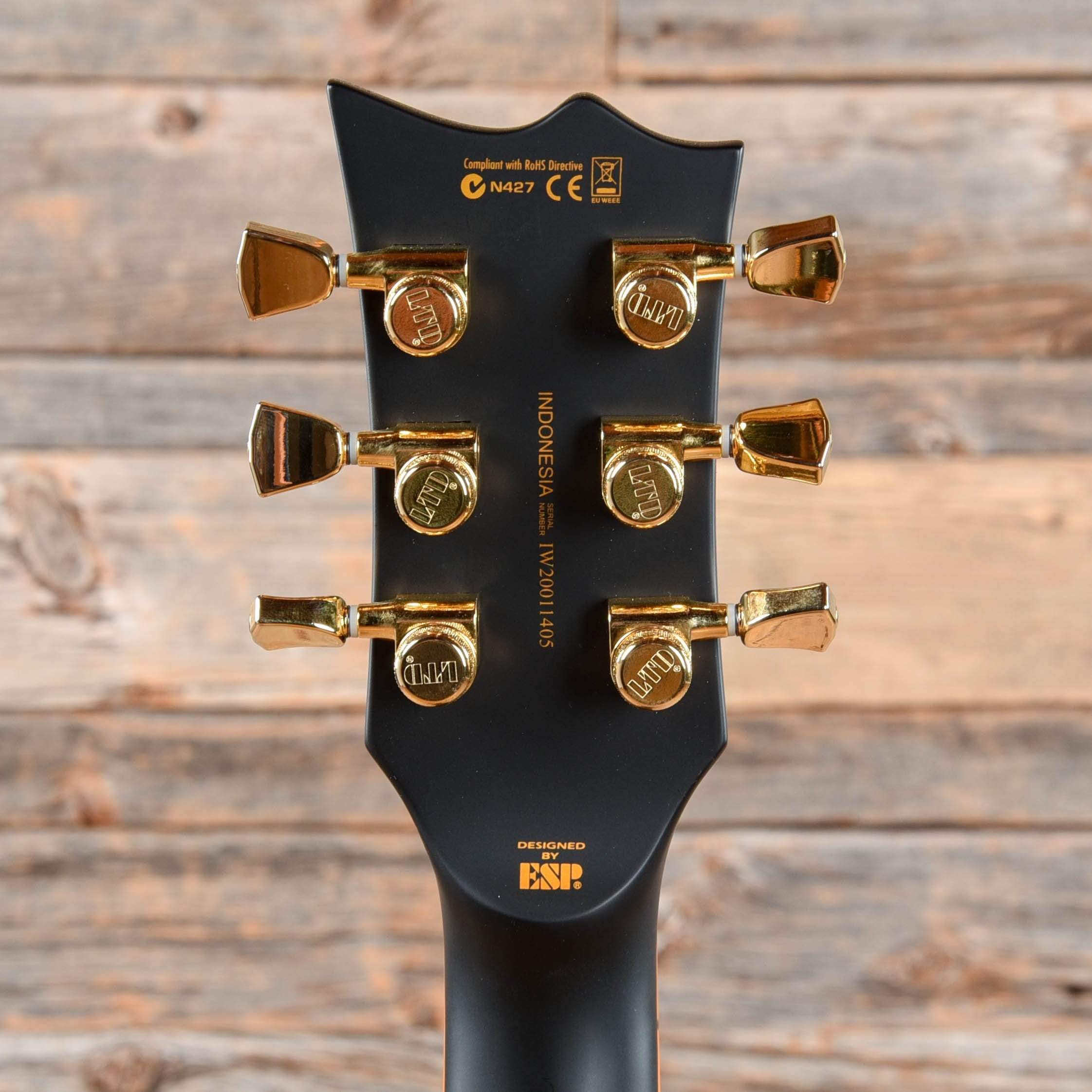 ESP LTD EC-1000 Duncan Vintage Black Electric Guitars / Solid Body