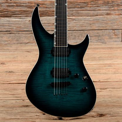ESP LTD H3-1000 FM Black Turquoise Burst 2021 Electric Guitars / Solid Body