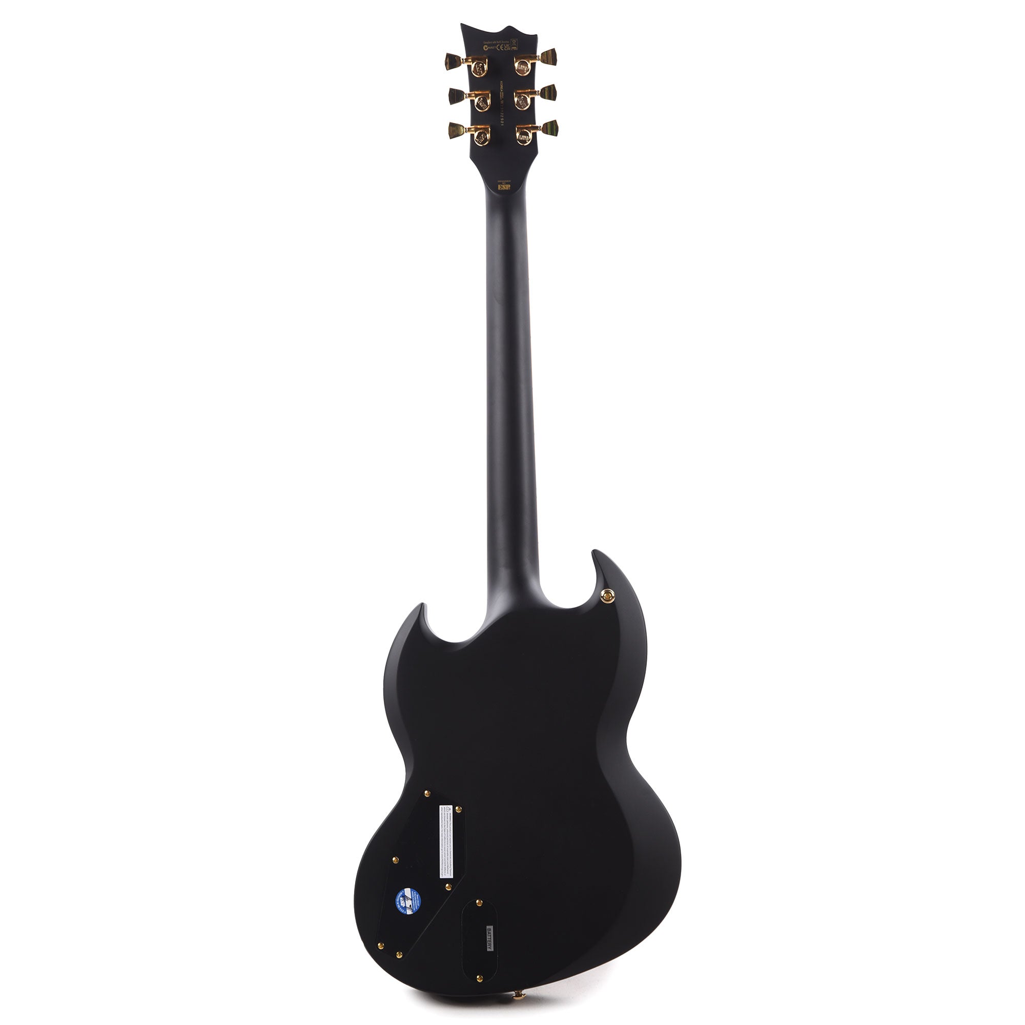 ギター ESP EII VIPER BLACK ESP E-II Viper Electric Guitar - Black | Sweetwater