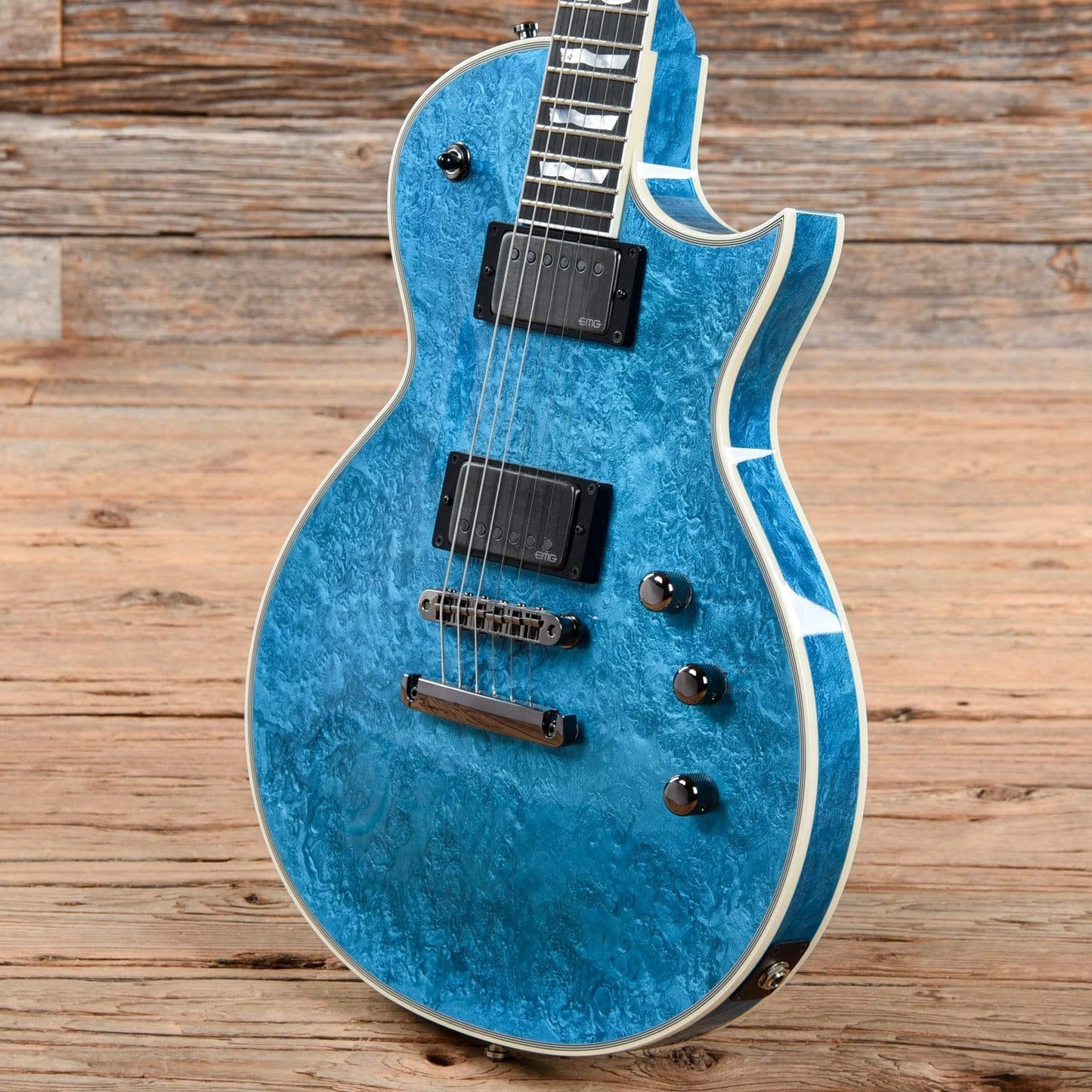 ESP Original Eclipse Custom Blue Liquid Metal 2019 Electric Guitars / Solid Body