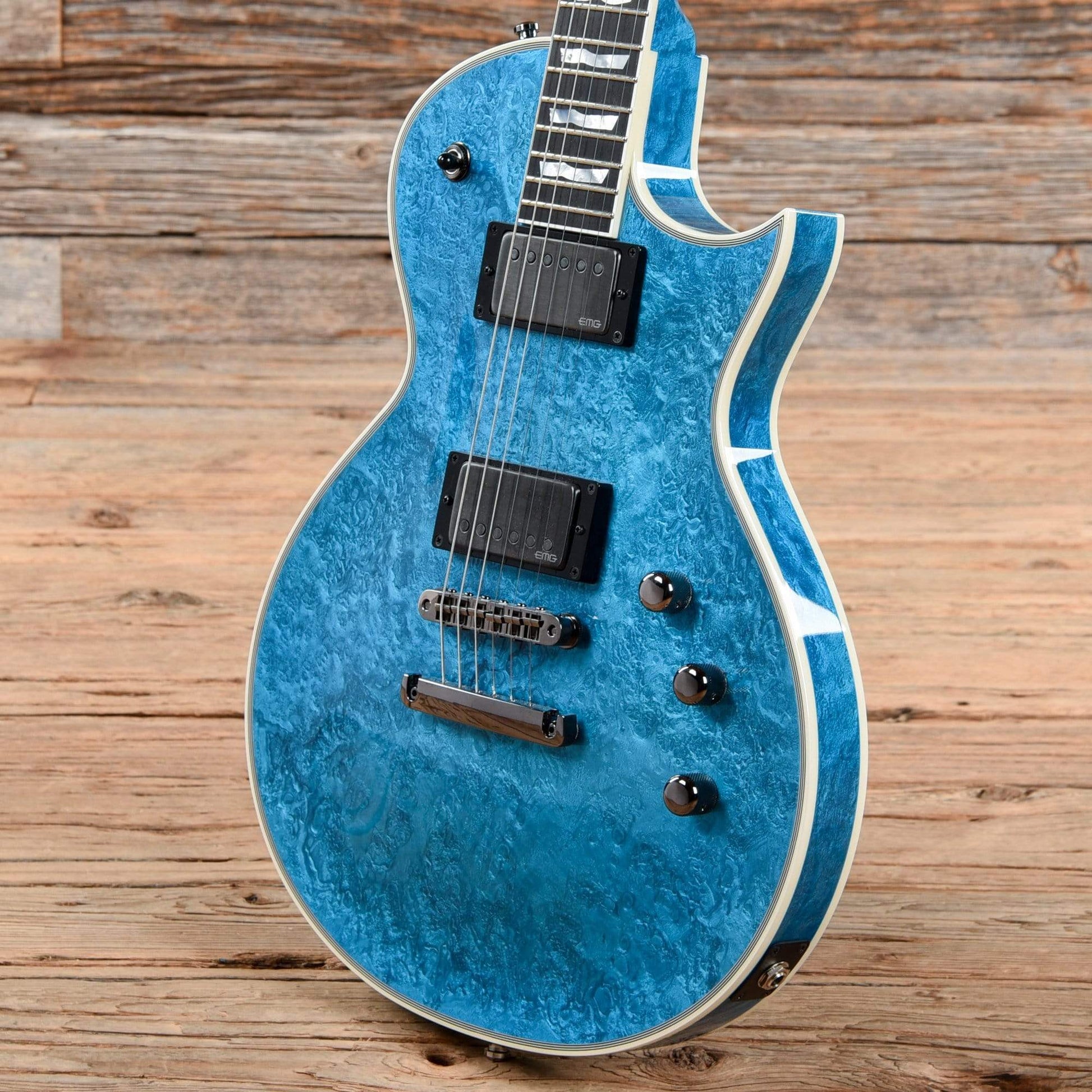 ESP Original Eclipse Custom Blue Liquid Metal 2019 Electric Guitars / Solid Body