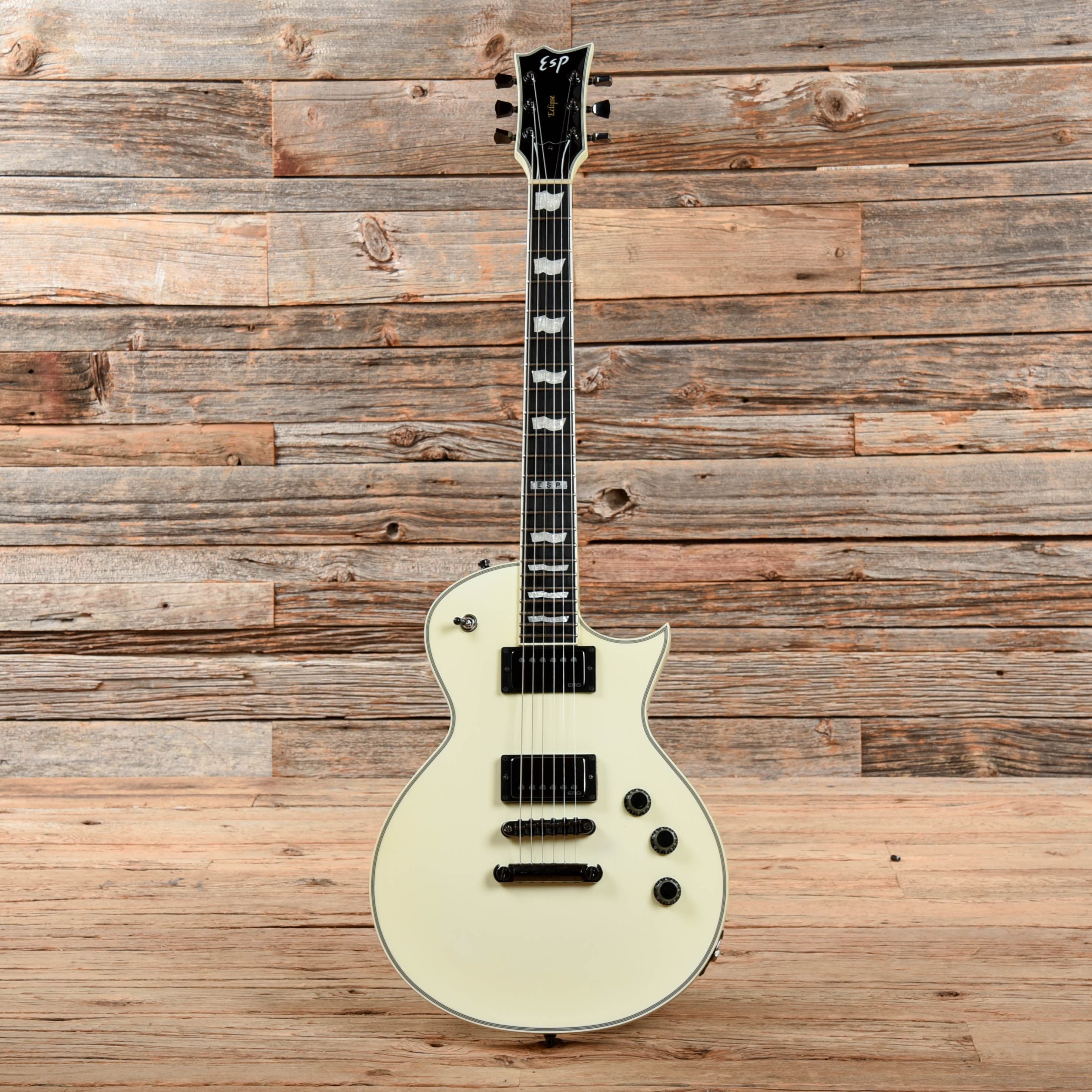 esp eclipse original white 2019 – chicago music... ESP Standard Eclipse-II Snow White 2010 – Chicago Music Exchange