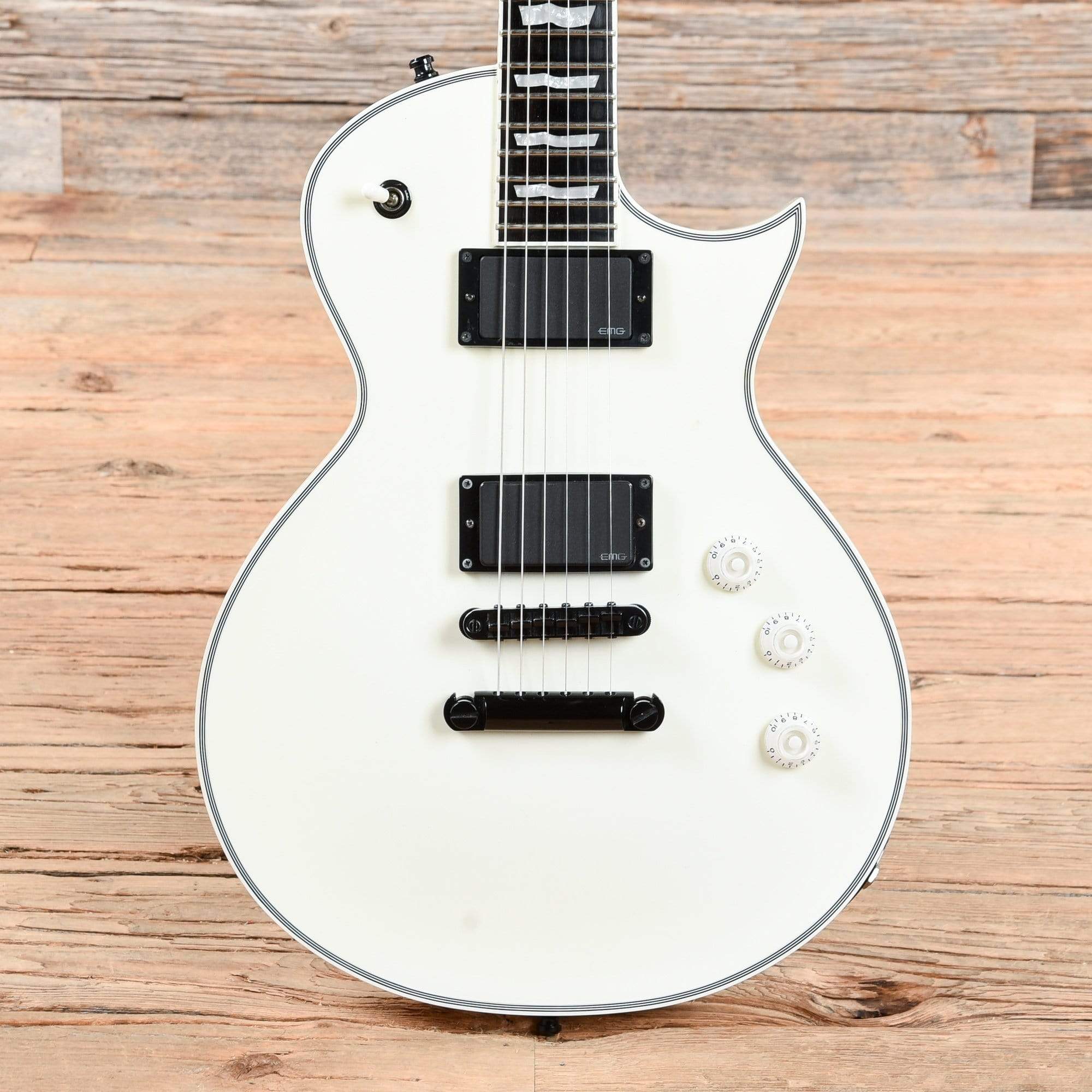 esp eclipse original white 2019 – chicago music... ESP Standard Eclipse Snow White 2013 – Chicago Music Exchange