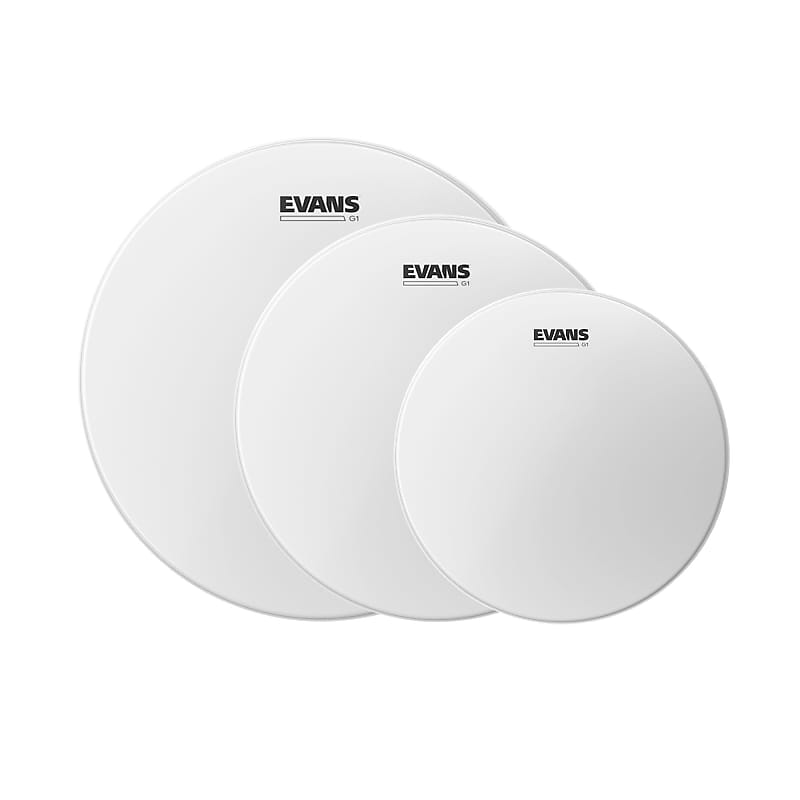 Evans 10/12/16" G1 Coated Drumhead (3 Pack Bundle) Drums and Percussion / Parts and Accessories / Heads