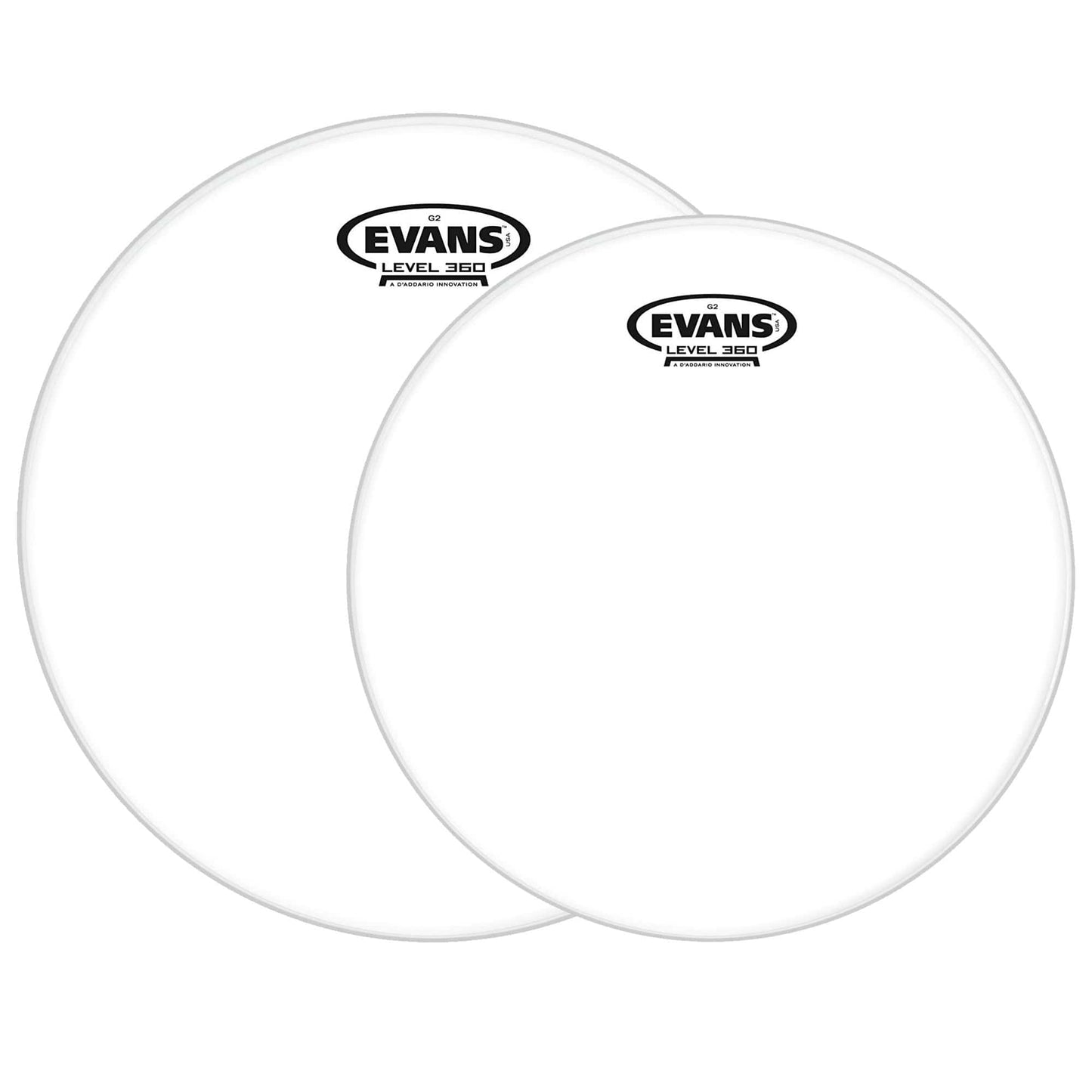 Evans 12/16" G2 Clear Drumhead (2 Pack Bundle) Drums and Percussion / Parts and Accessories / Heads