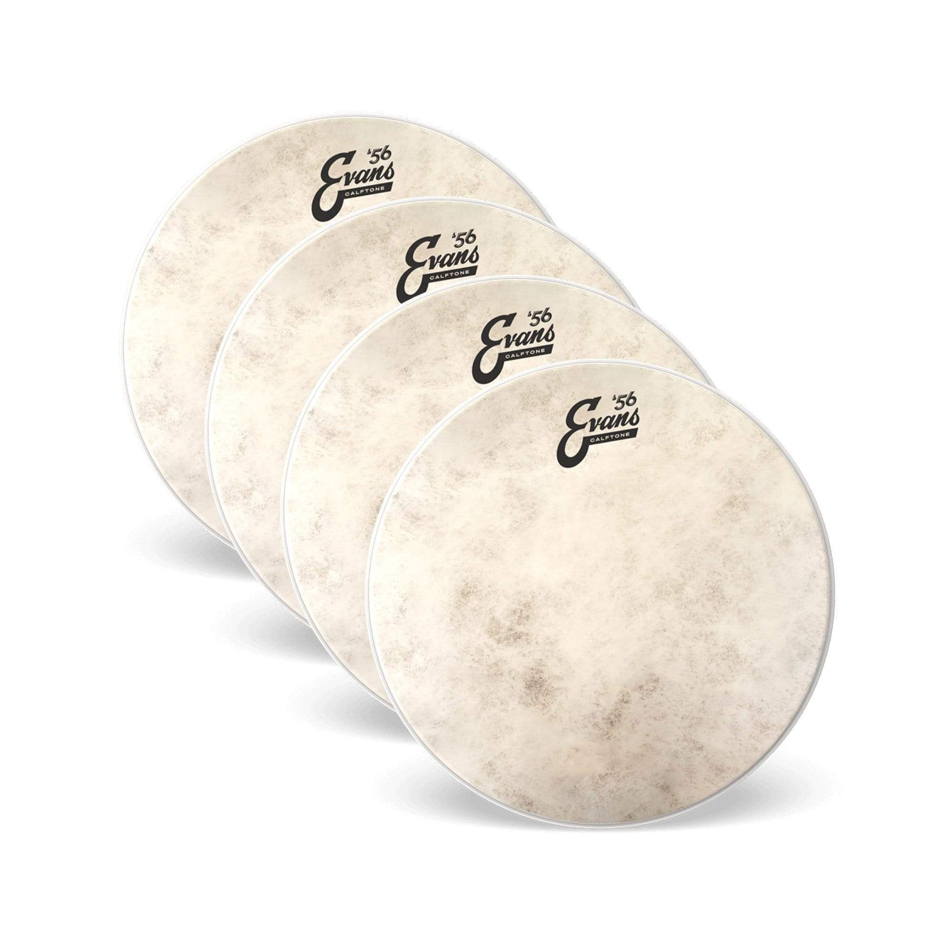 Evans 12" Calftone Tom Head (4 Pack Bundle) Drums and Percussion / Parts and Accessories / Heads