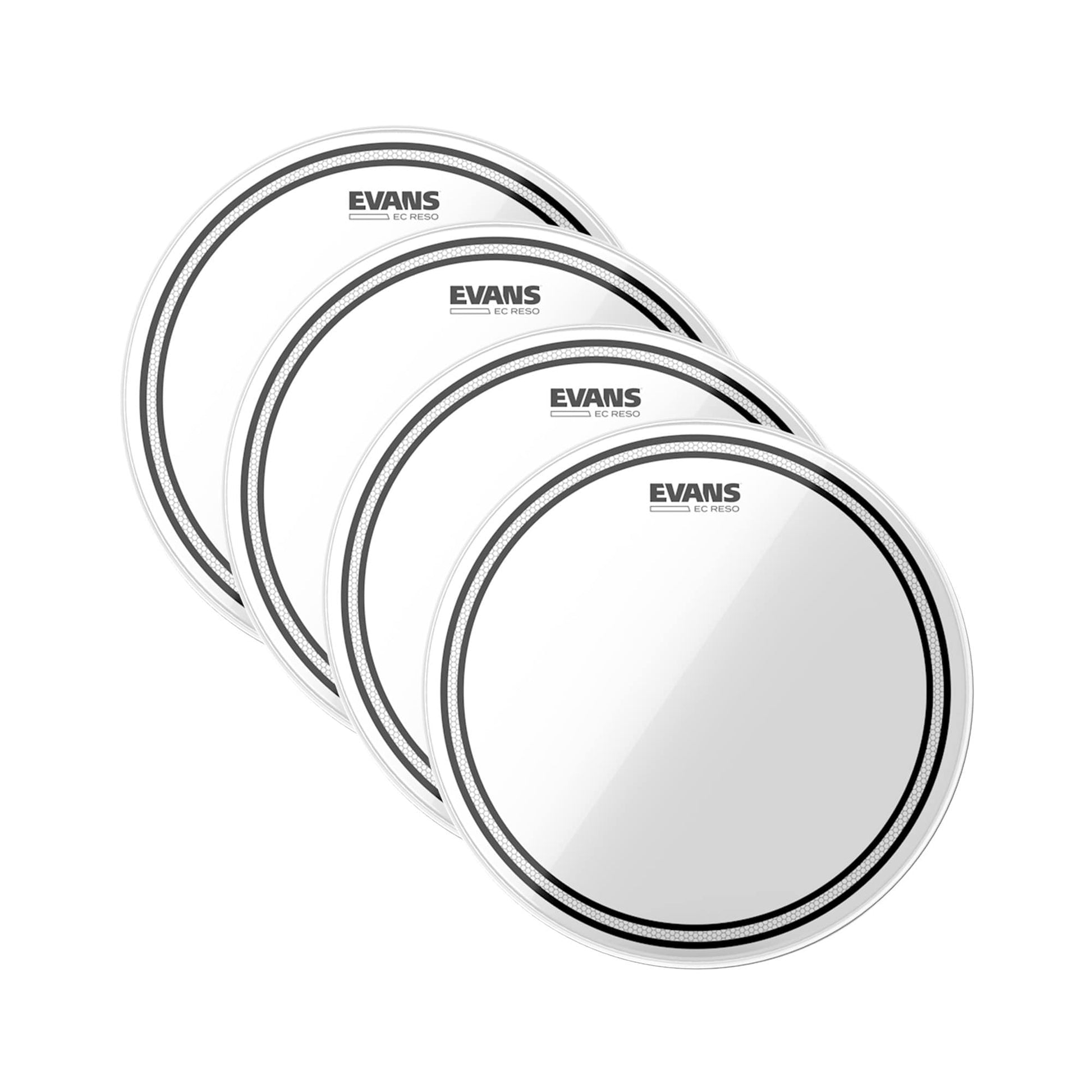 Evans 12" EC Resonant Tom Drum Head (4 Pack Bundle) Drums and Percussion / Parts and Accessories / Heads