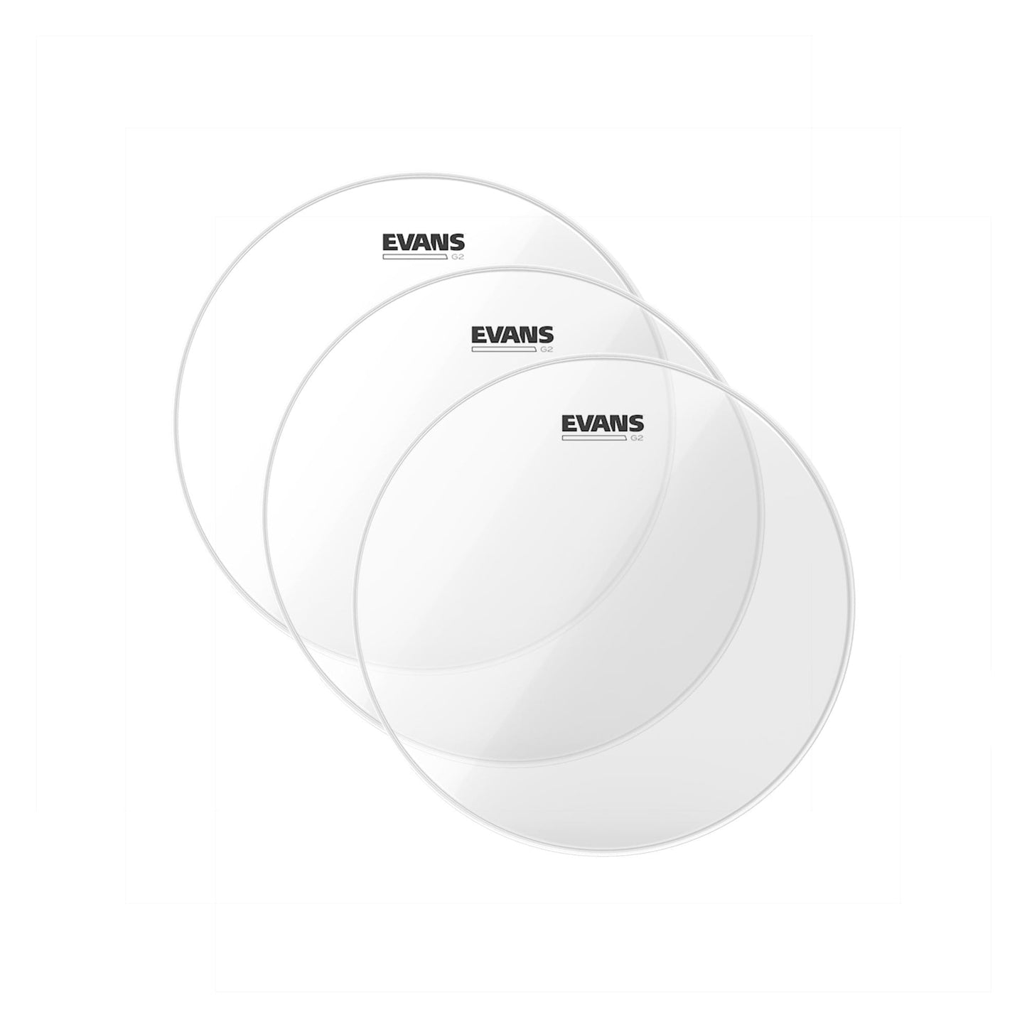 Evans 12" G2 Clear Drumhead (3 Pack Bundle) Drums and Percussion / Parts and Accessories / Heads