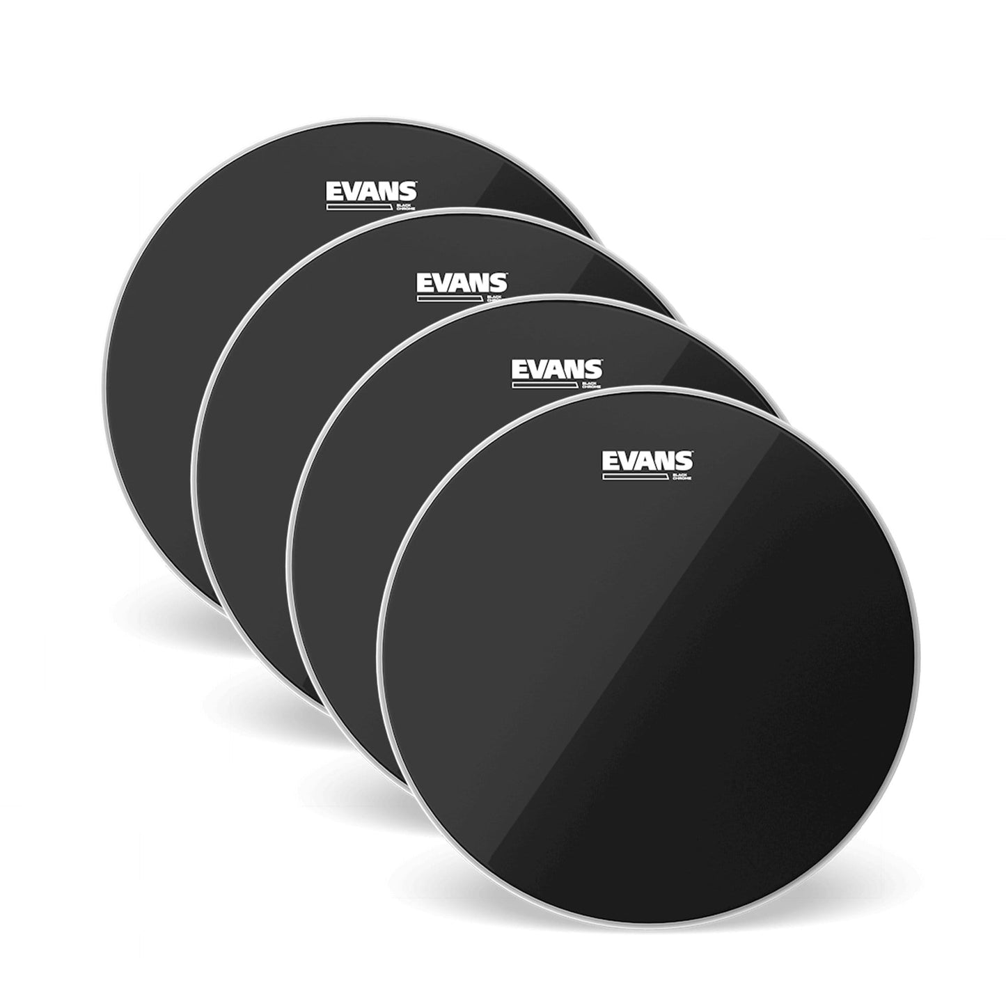 Evans 13" Black Chrome Tom Batter (4 Pack Bundle) Drums and Percussion / Parts and Accessories / Heads