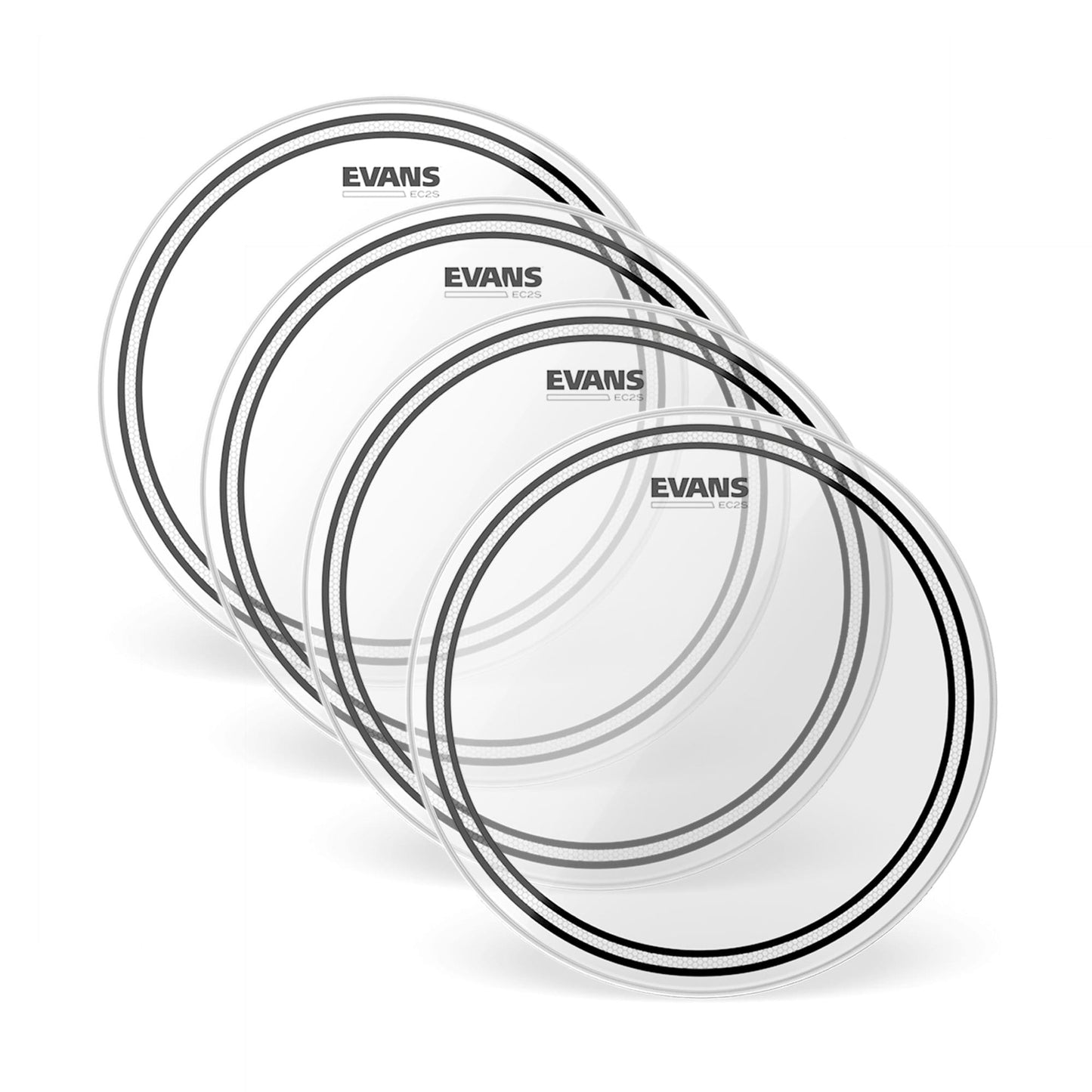 Evans 13" EC2 Clear SST (4 Pack Bundle) Drums and Percussion / Parts and Accessories / Heads