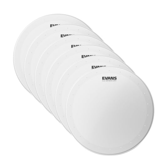 Evans 13" Genera Dry Snare Drum Batter Head (6 Pack Bundle) Drums and Percussion / Parts and Accessories / Heads