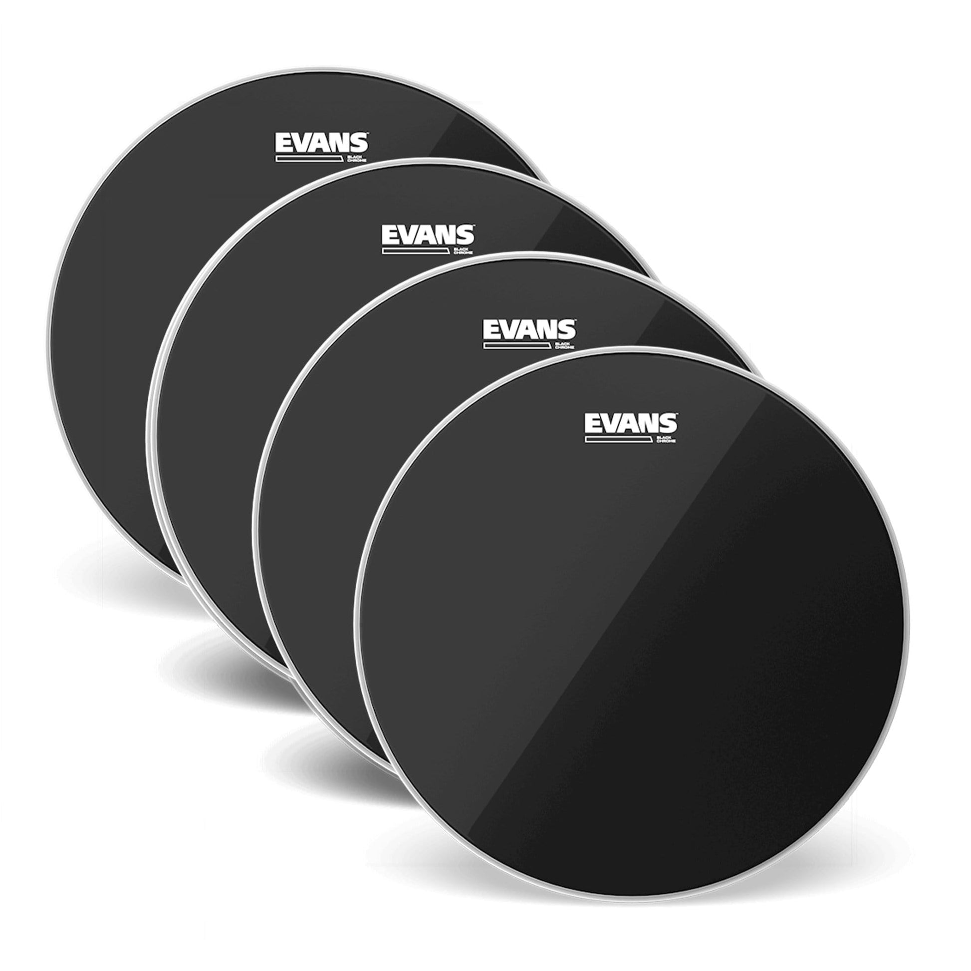 Evans 14" Black Chrome Tom Batter (4 Pack Bundle) Drums and Percussion / Parts and Accessories / Heads
