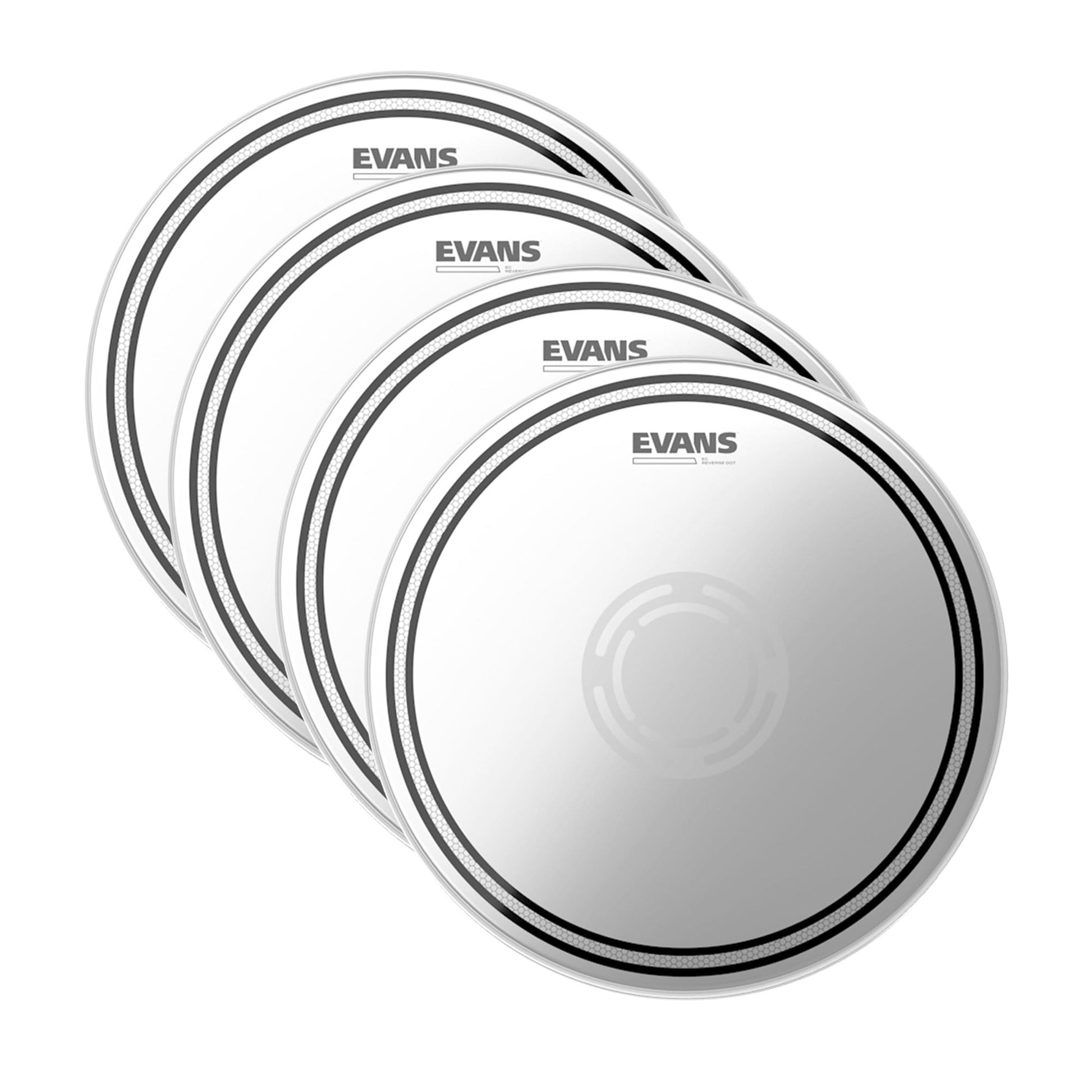 Evans 14" EC Reverse Dot Snare Drum Batter Head (4 Pack Bundle) Drums and Percussion / Parts and Accessories / Heads