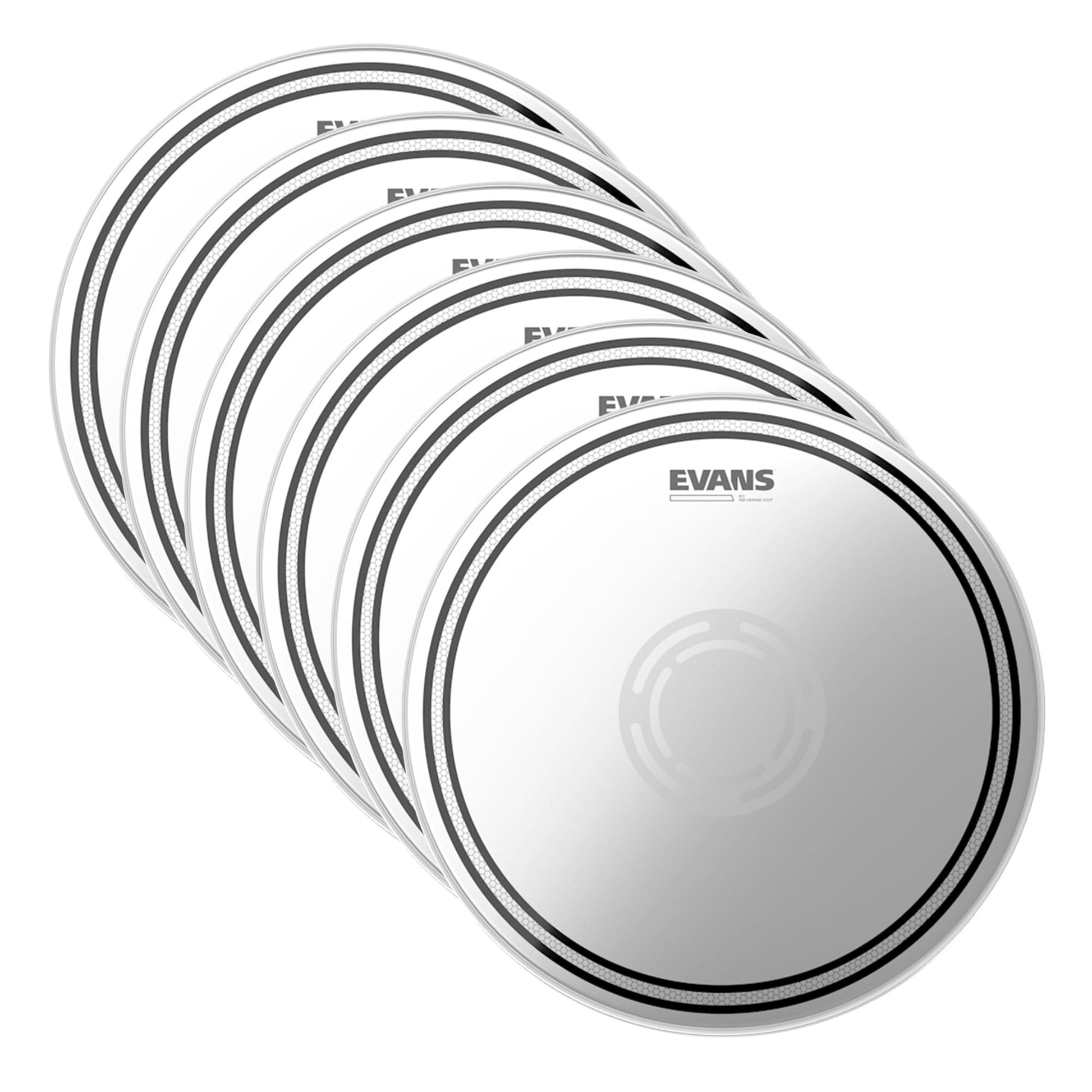 Evans 14" EC Reverse Dot Snare Drum Batter Head (6 Pack Bundle) Drums and Percussion / Parts and Accessories / Heads