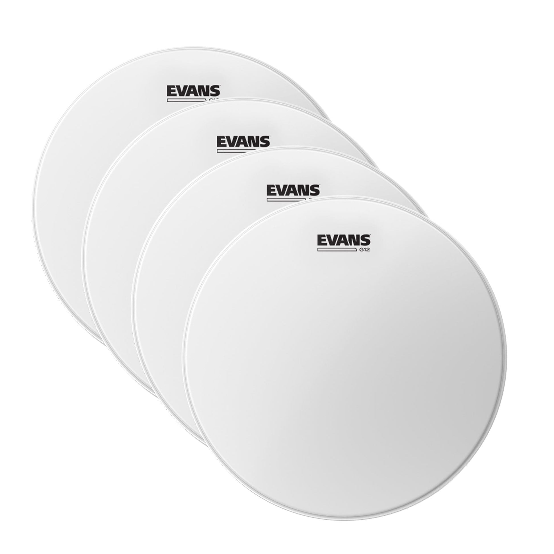 Evans 14" G12 Coated White Drum Head (4 Pack Bundle) Drums and Percussion / Parts and Accessories / Heads