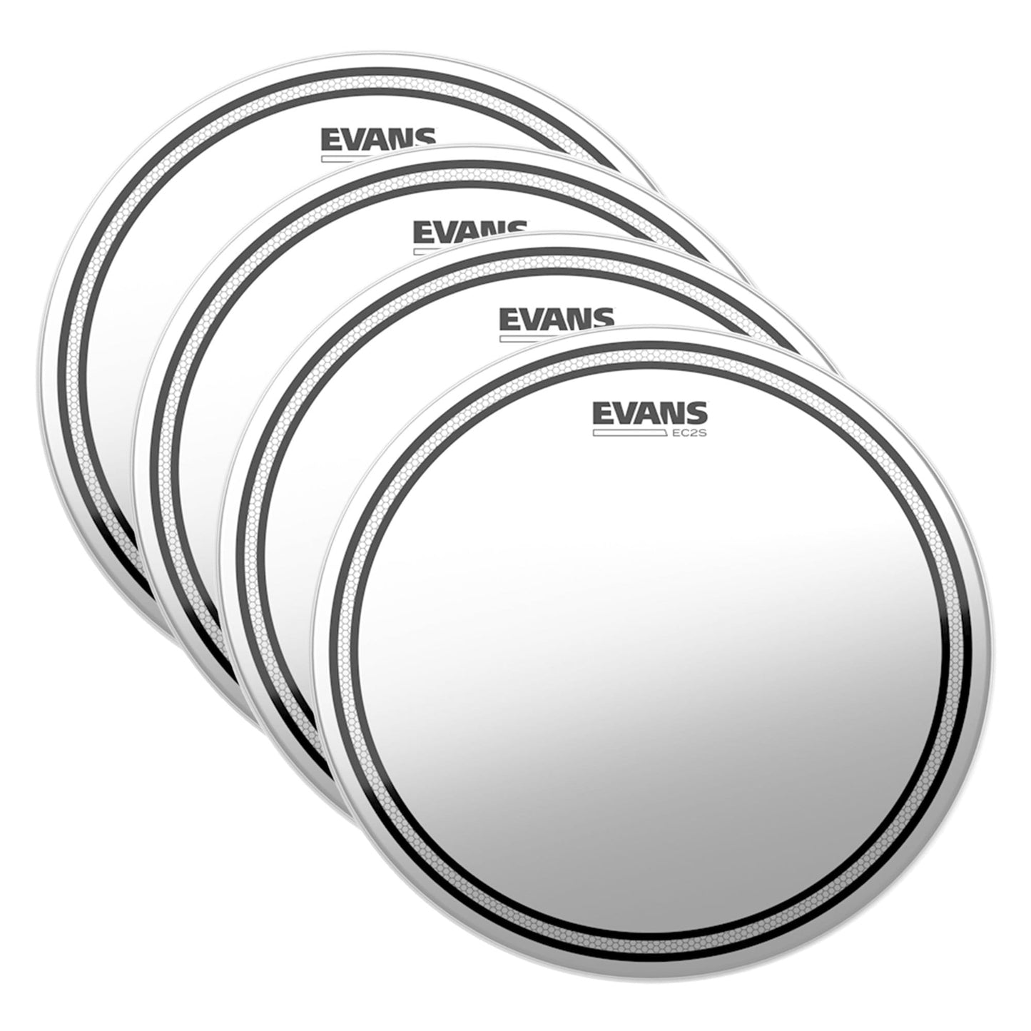 Evans 15" EC2 Coated SST (4 Pack Bundle) Drums and Percussion / Parts and Accessories / Heads