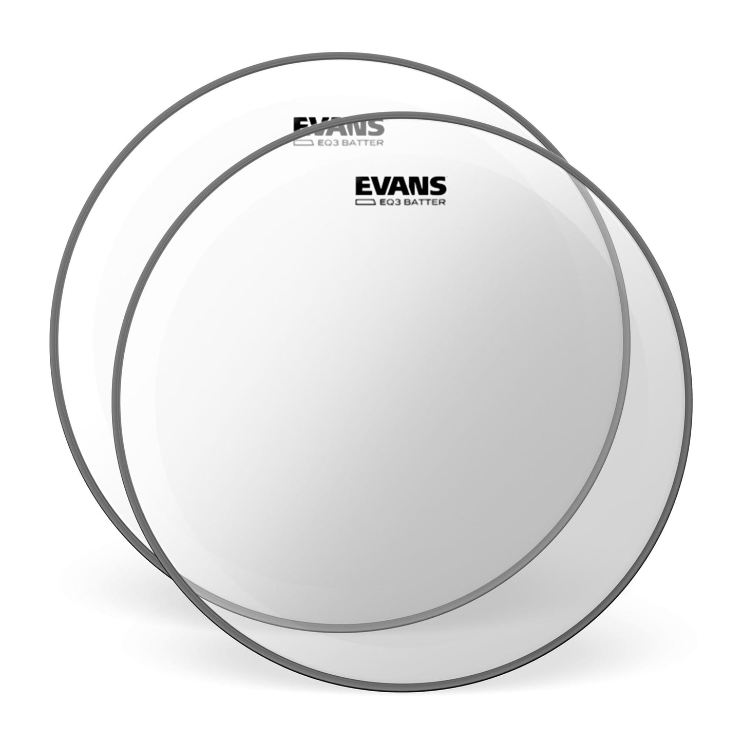 Evans 18" EQ3 Bass Drum Batter Head Clear (2 Pack Bundle) Drums and Percussion / Parts and Accessories / Heads