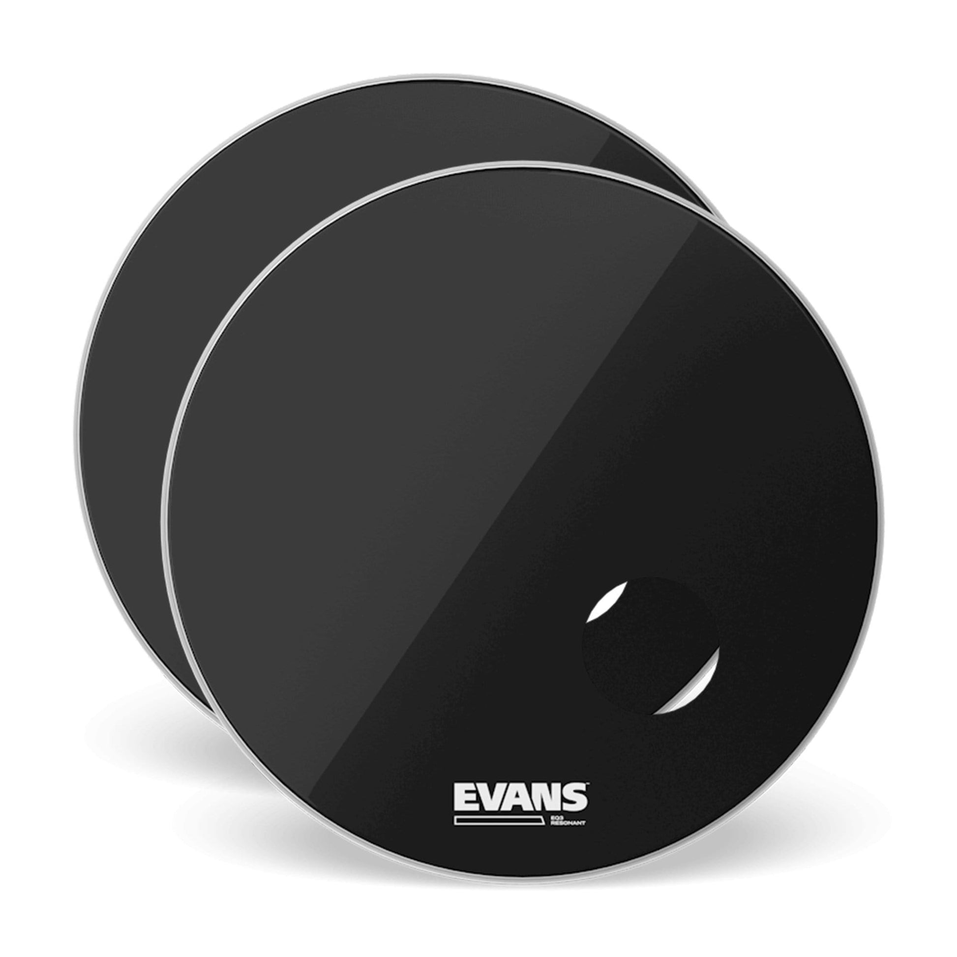 Evans 18" EQ3 Resonant Black (2 Pack Bundle) Drums and Percussion / Parts and Accessories / Heads
