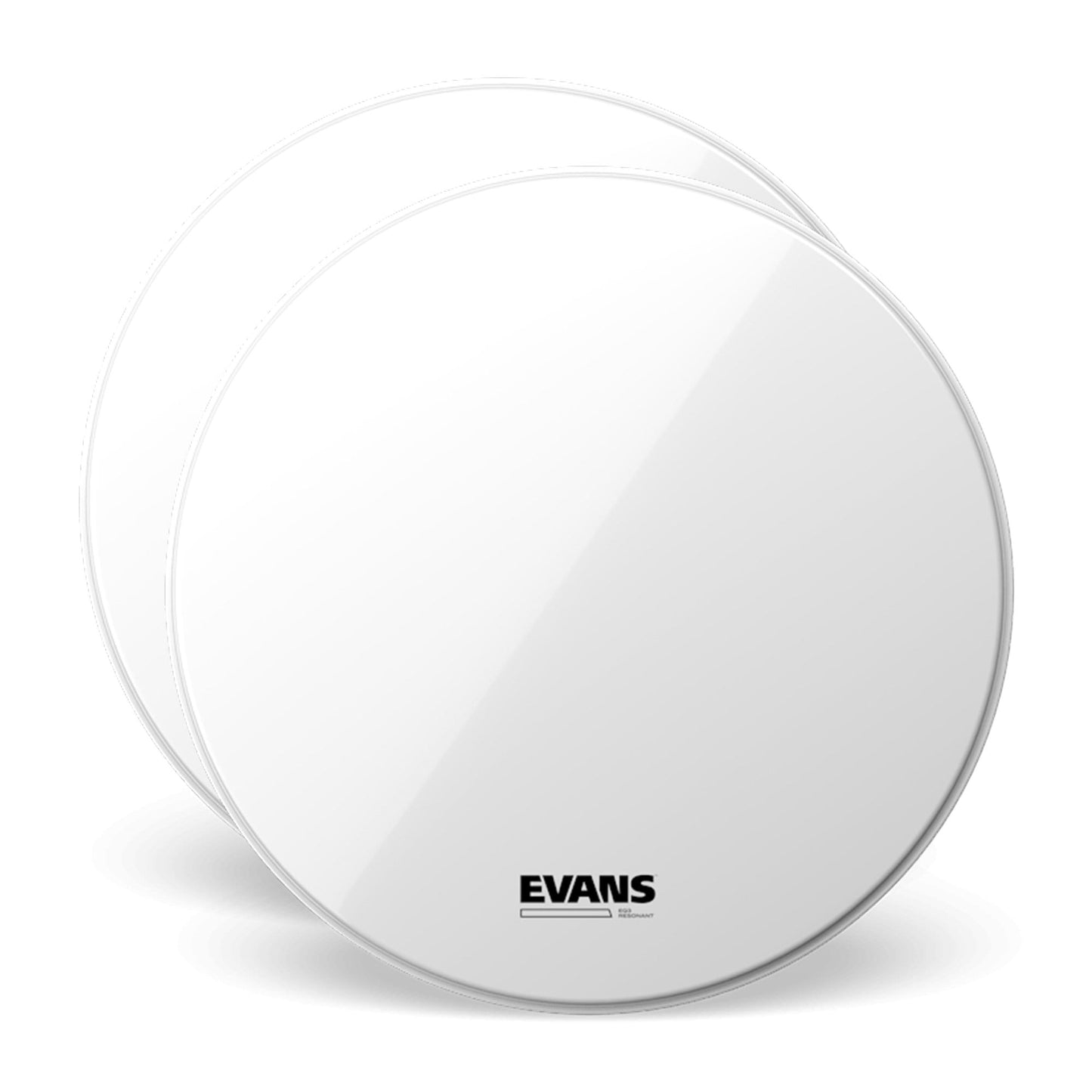 Evans 18" EQ3 Resonant Coated White Bass No Port (2 Pack Bundle) Drums and Percussion / Parts and Accessories / Heads