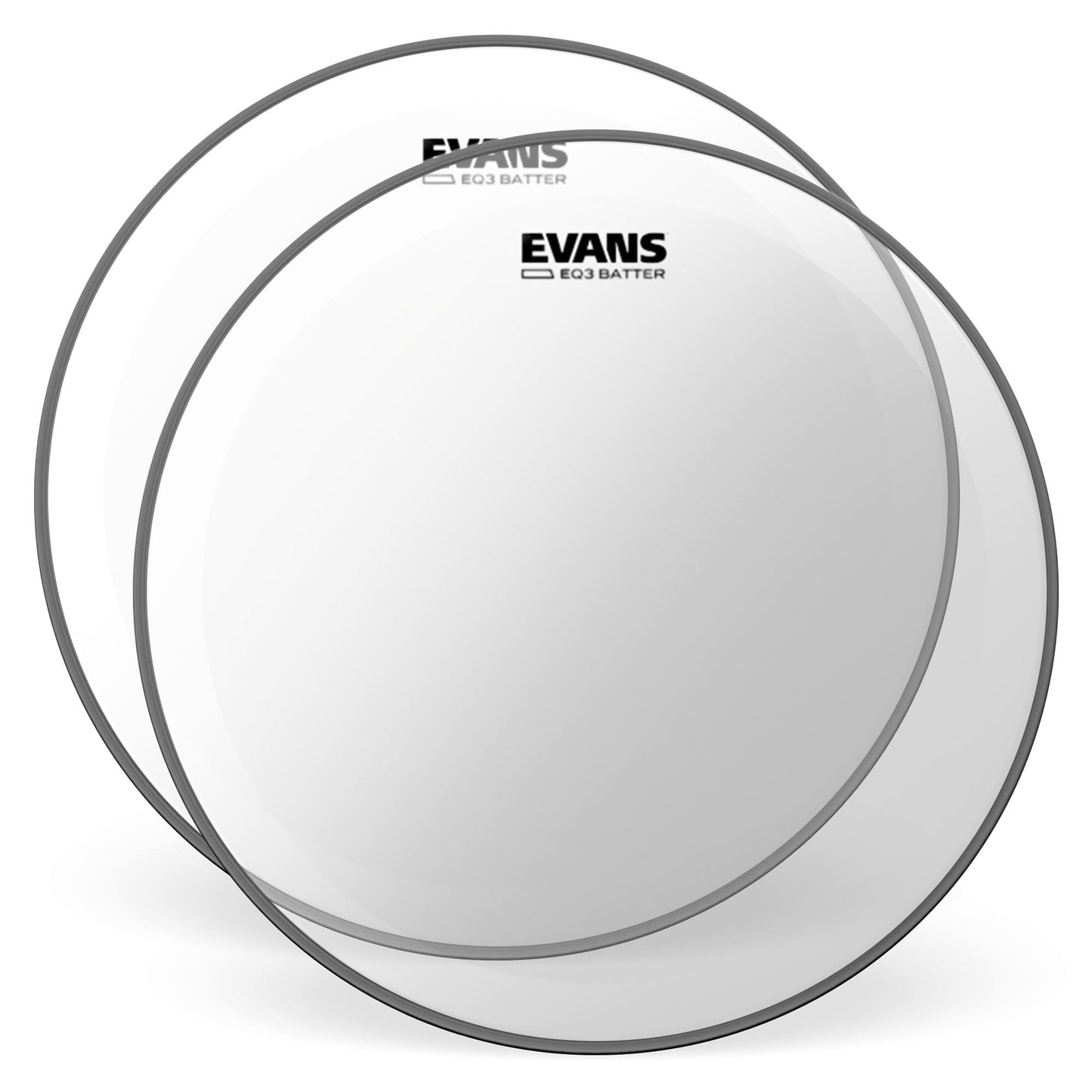 Evans 20" EQ3 Bass Drum Batter Head Clear (2 Pack Bundle) Drums and Percussion / Parts and Accessories / Heads