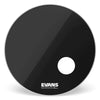 Evans 24" EQ3 Black Resonant Bass Drumhead Drums and Percussion / Parts and Accessories / Heads