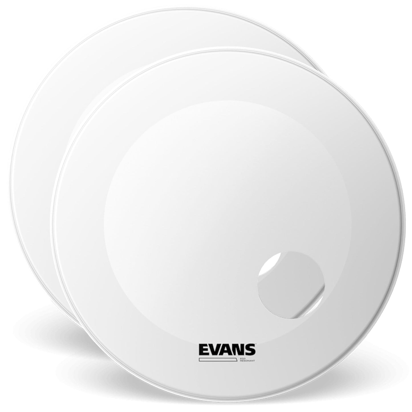 Evans 24" EQ3 Resonant Coated White (2 Pack Bundle) Drums and Percussion / Parts and Accessories / Heads