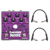 Eventide Rose Modulated Delay w/RockBoard Flat Patch Cables Bundle Effects and Pedals / Delay