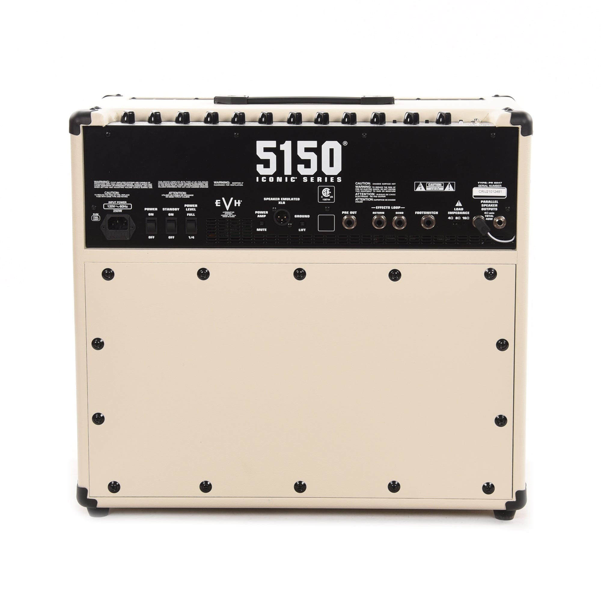 EVH 5150 Iconic Series 40W 1x12 Combo Ivory Amps / Guitar Combos